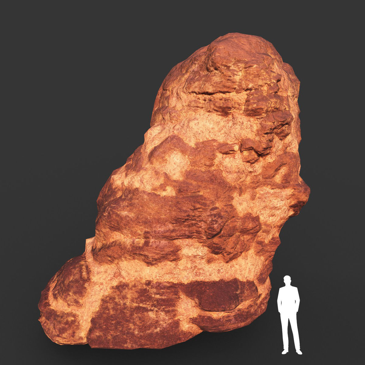 Low poly Sandstone Rock Modular 210131 Low-poly 3D model_36