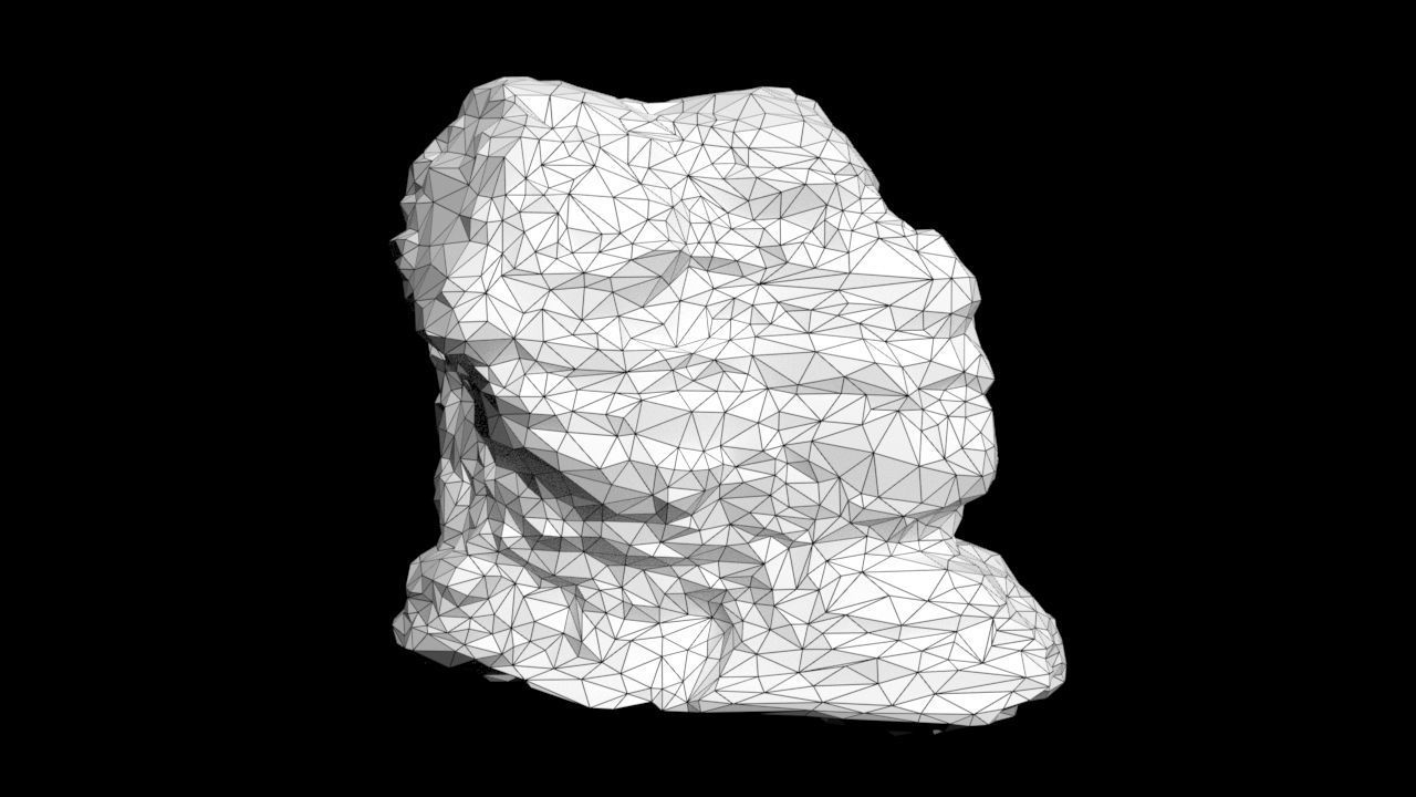 Low poly Sandstone Rock Modular 210131 Low-poly 3D model_45