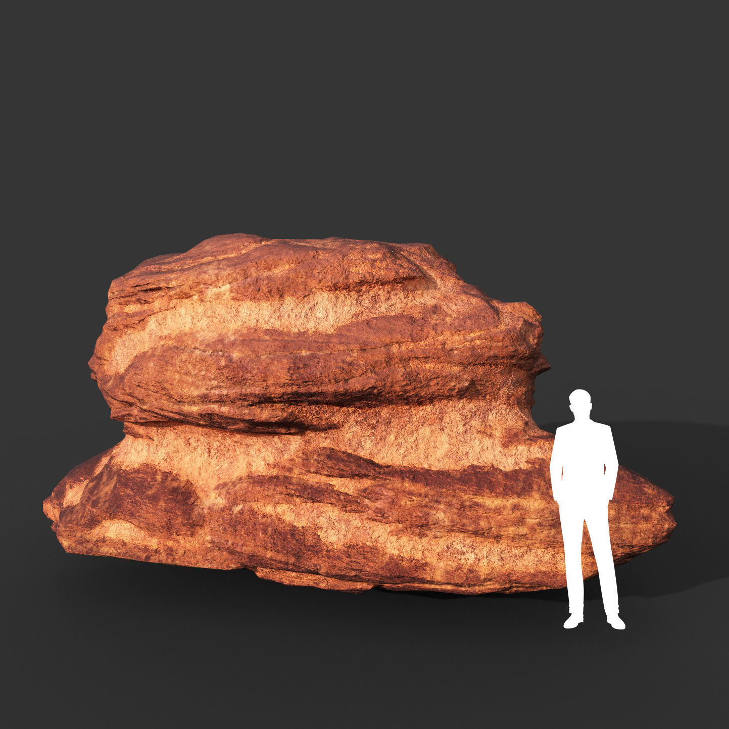 Low poly Sandstone Rock Modular 210131 Low-poly 3D model_16