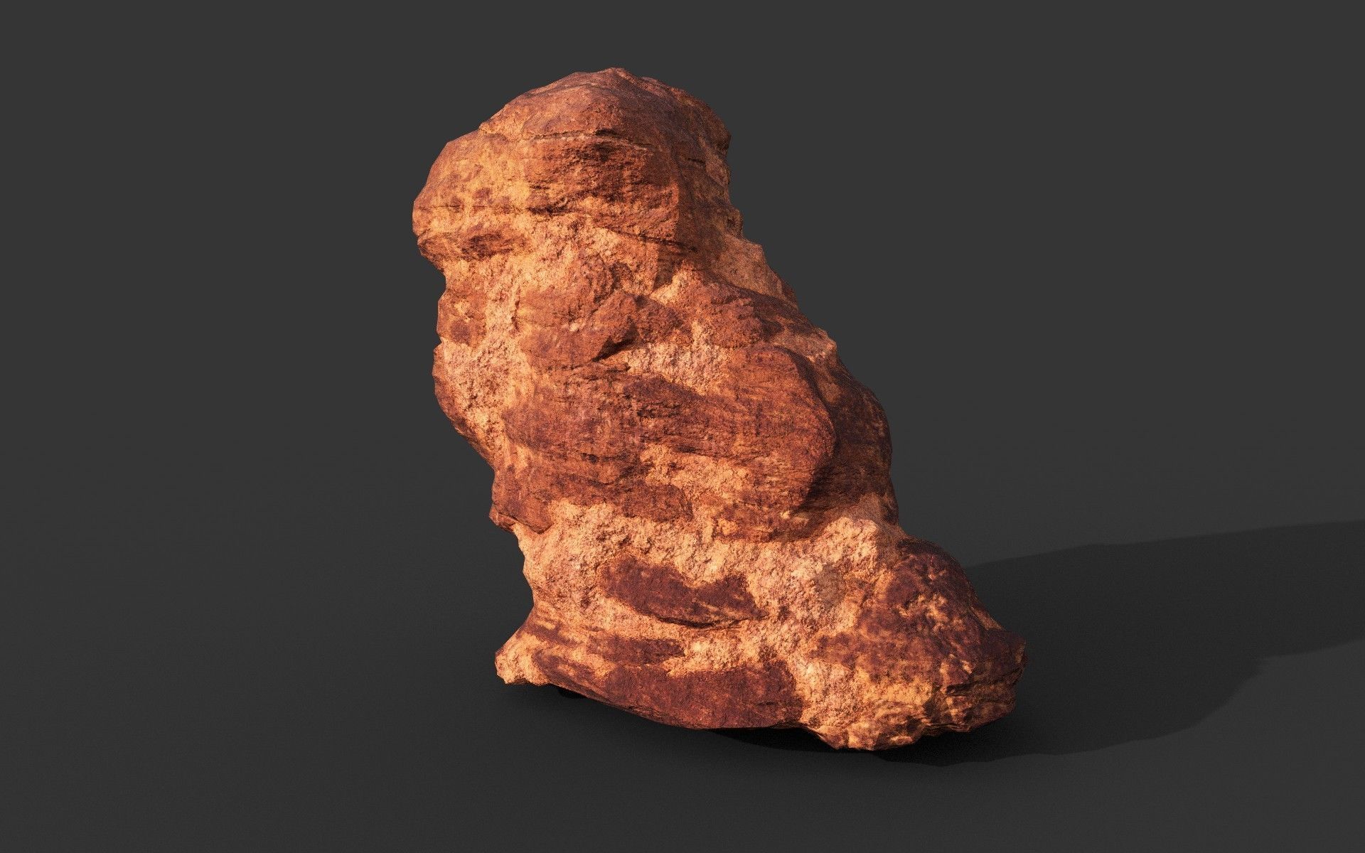 Low poly Sandstone Rock Modular 210131 Low-poly 3D model_39
