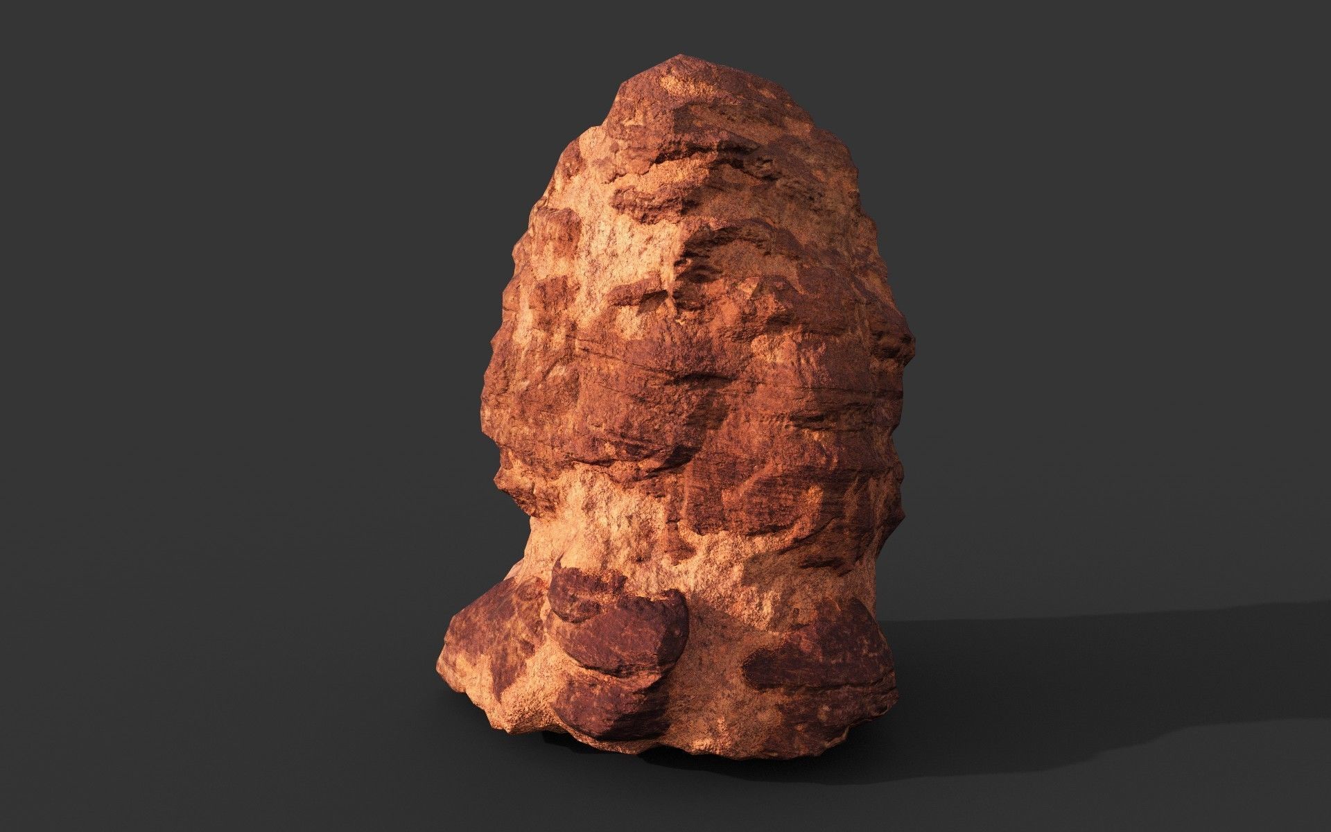 Low poly Sandstone Rock Modular 210131 Low-poly 3D model_33