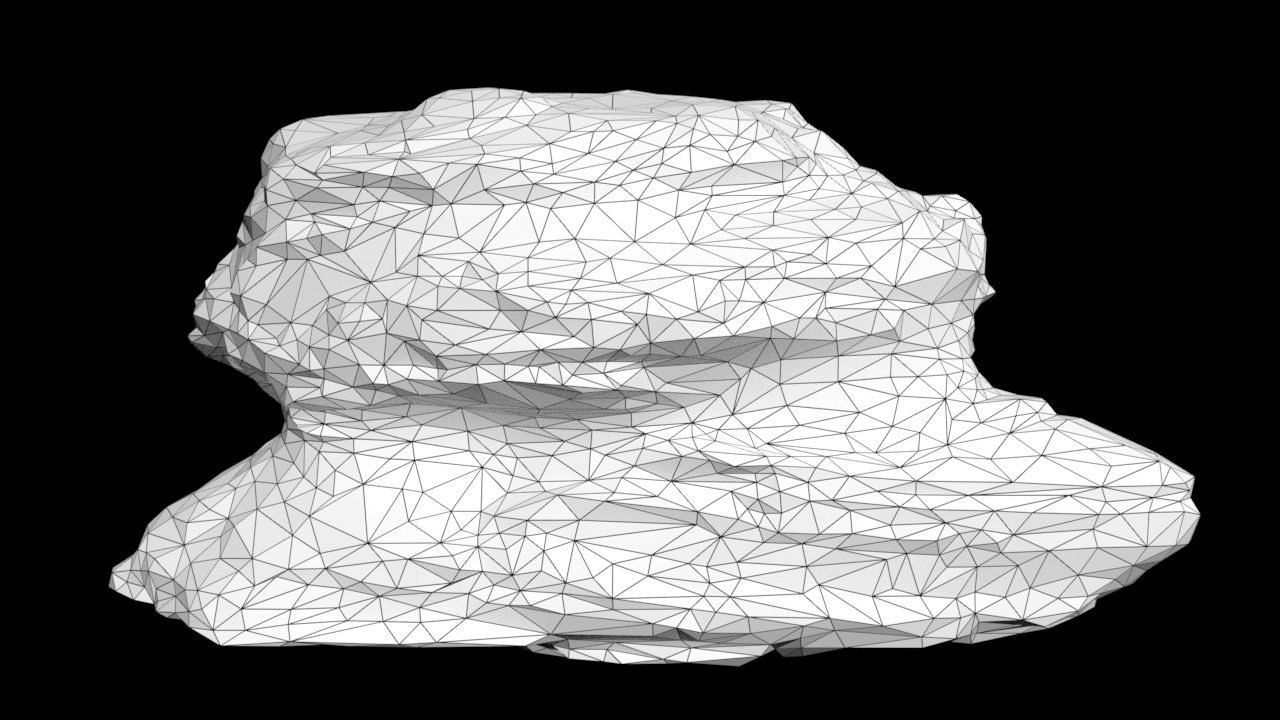 Low poly Sandstone Rock Modular 210131 Low-poly 3D model_20