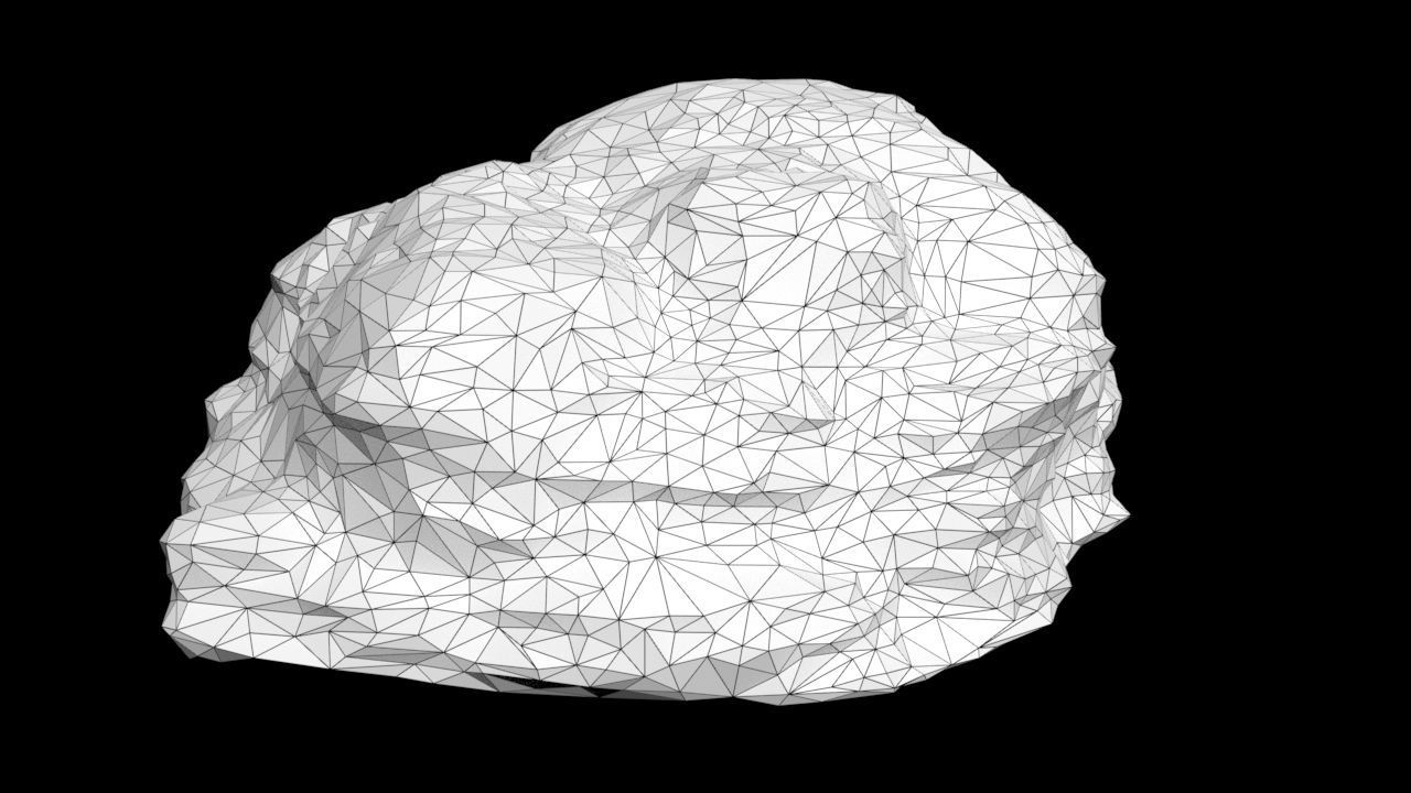 Low poly Sandstone Rock Modular 210131 Low-poly 3D model_5