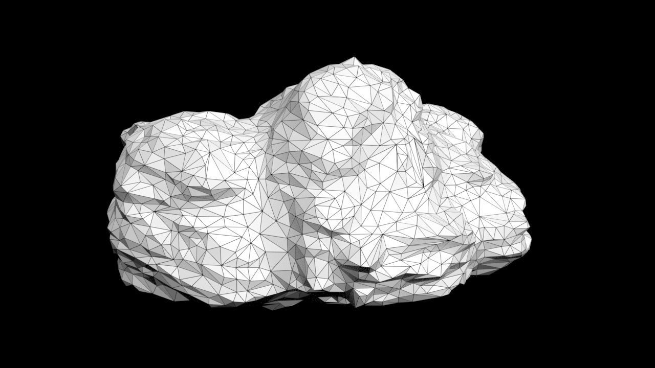 Low poly Sandstone Rock Modular 210131 Low-poly 3D model_30