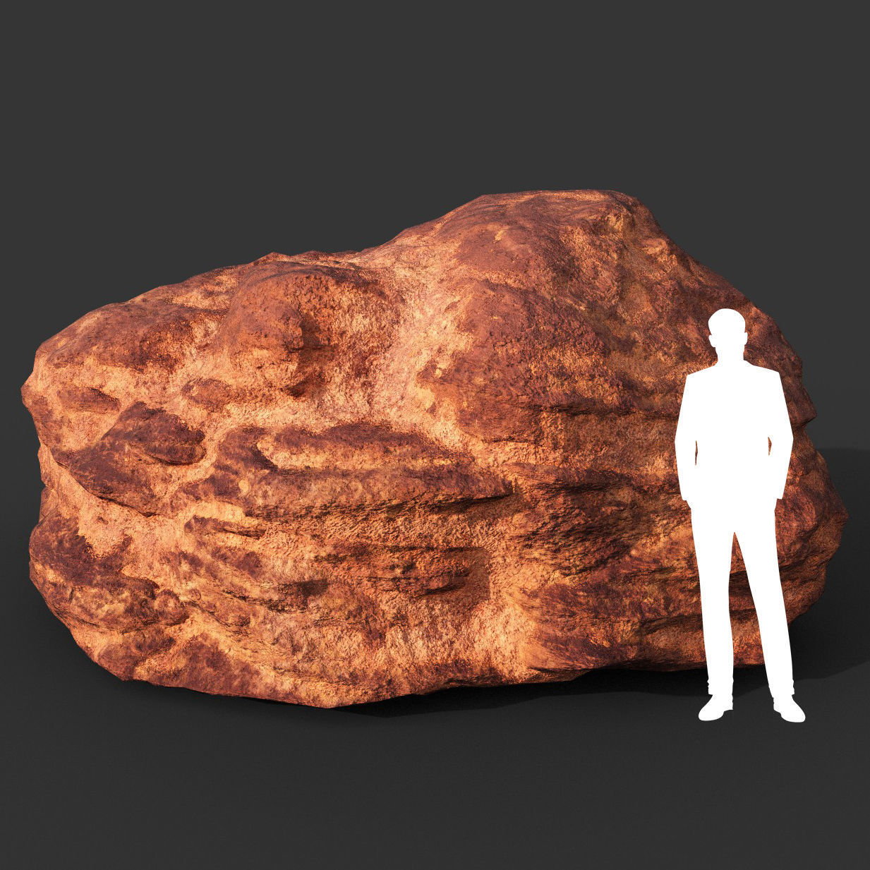 Low poly Sandstone Rock Modular 210131 Low-poly 3D model_1