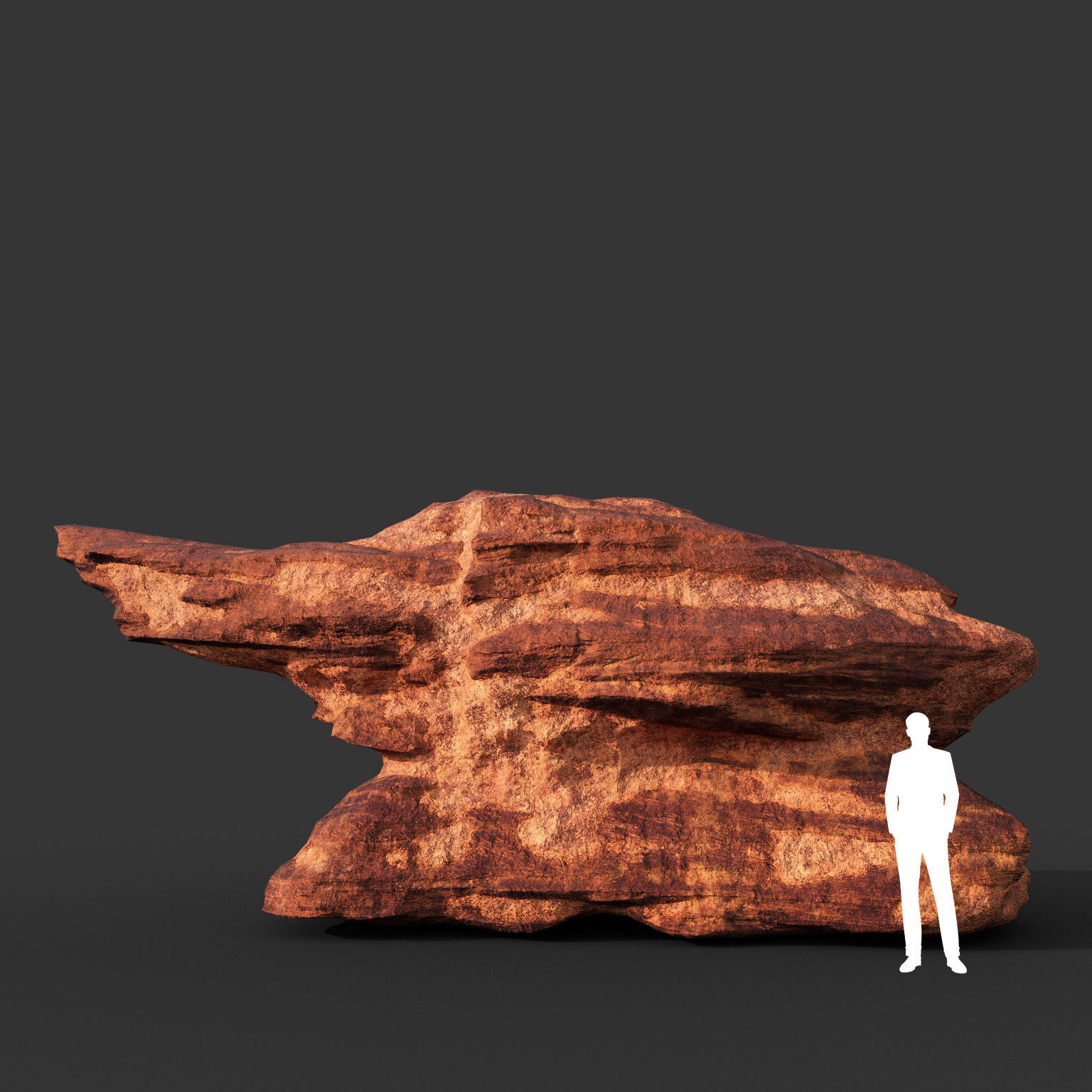 Low poly Sandstone Rock Modular 210131 Low-poly 3D model_11