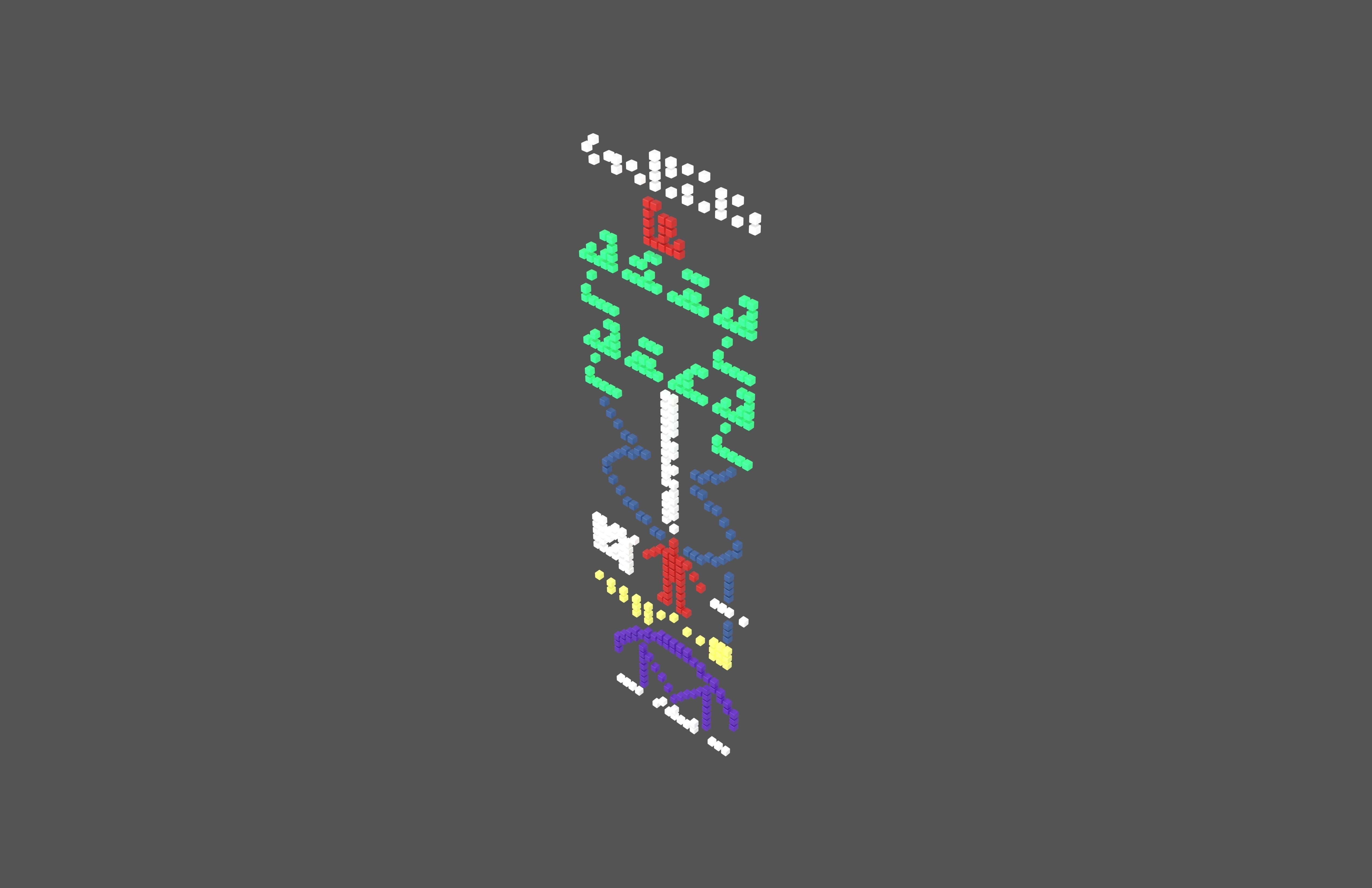 Arecibo Message v2 001 3D model_3