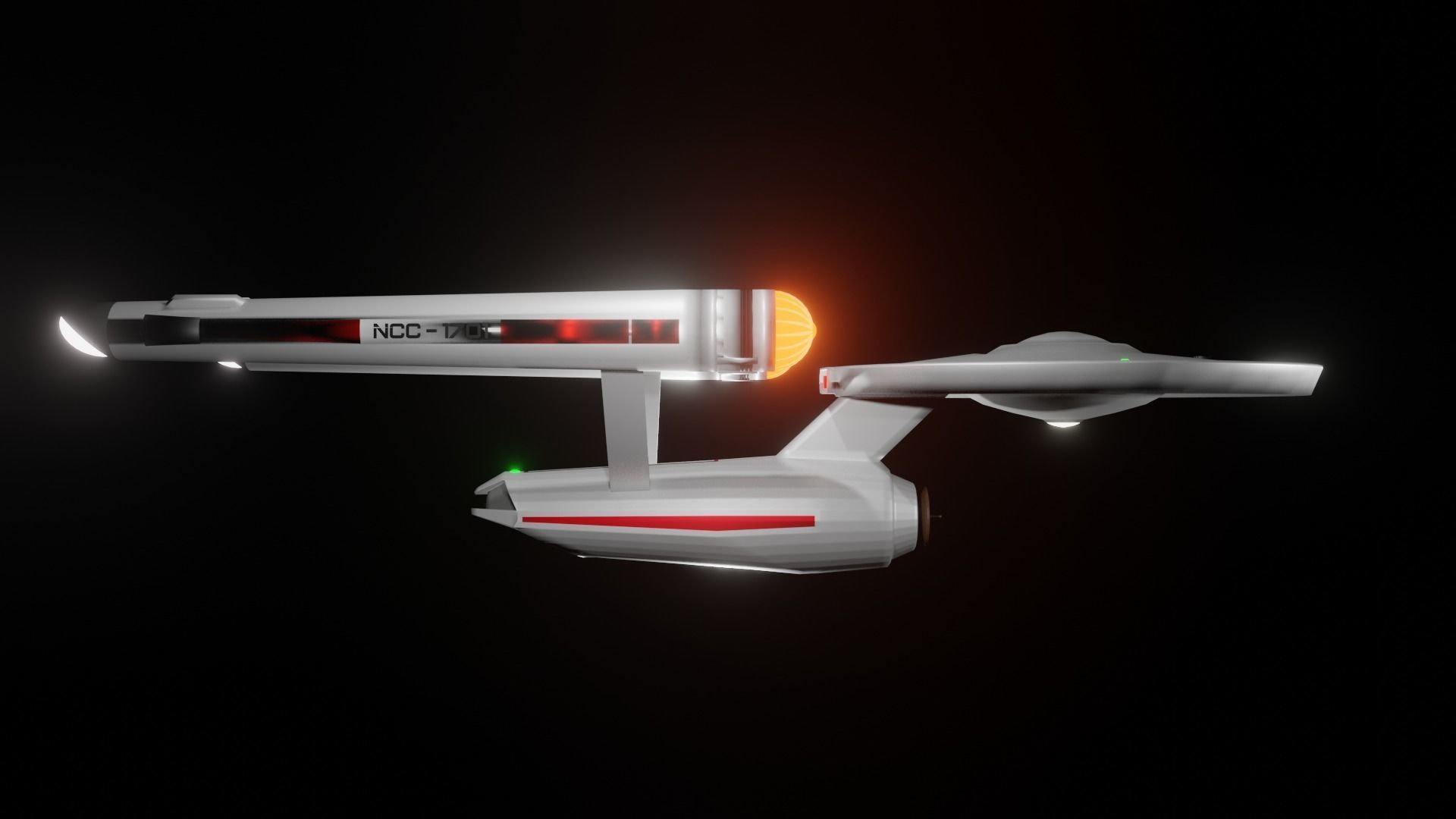 USS Enterprise NCC-1701 3D model_2