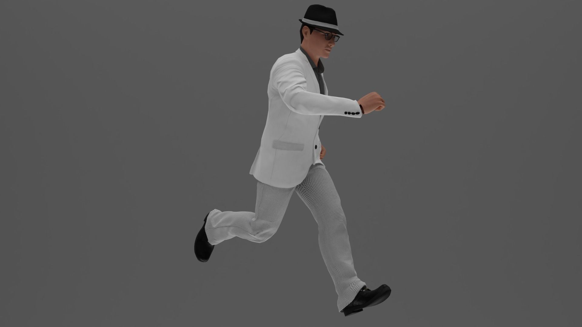 5 Rigged Male pack 3D model_1