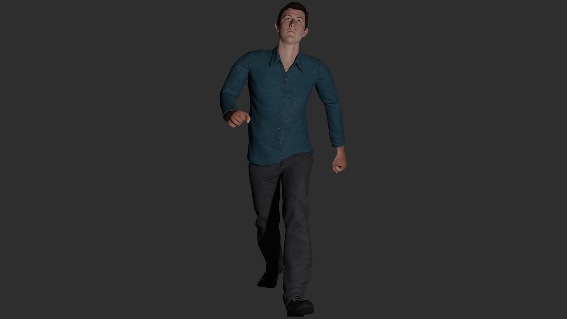 5 Rigged Male pack 3D model_11