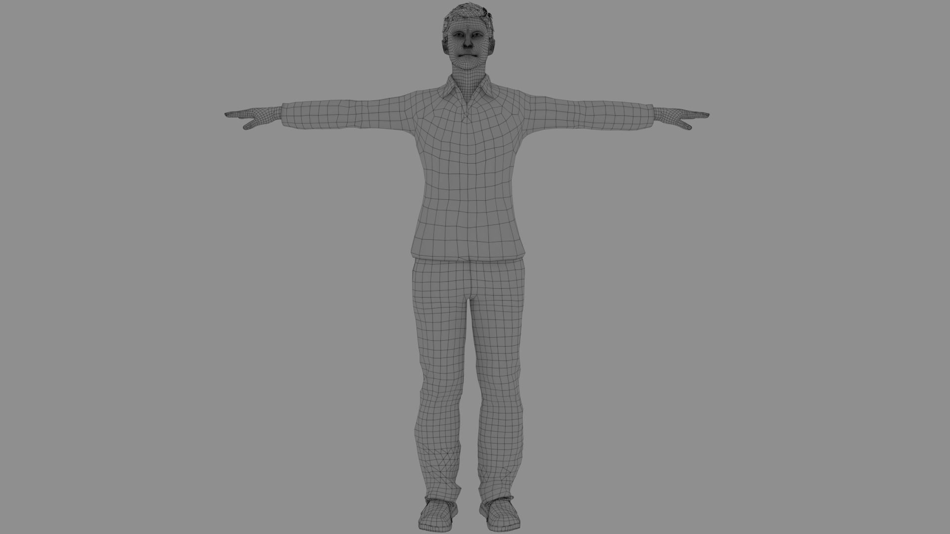 5 Rigged Male pack 3D model_26