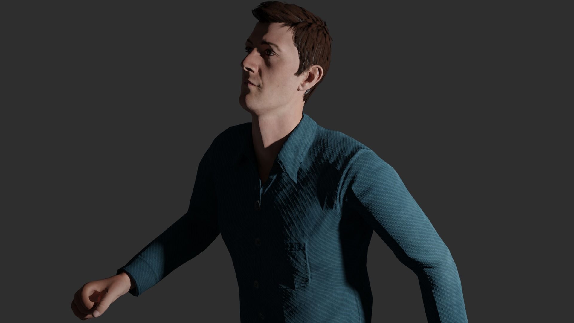 5 Rigged Male pack 3D model_18