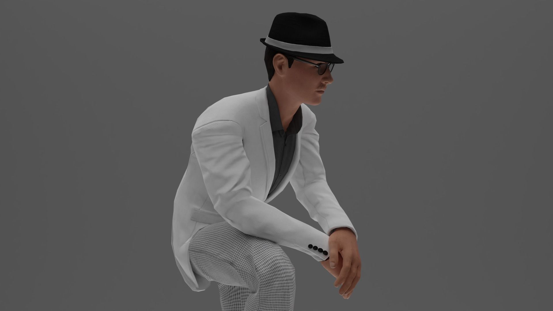 5 Rigged Male pack 3D model_7