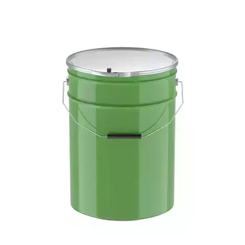 Metallic Paint Bucket 3D model