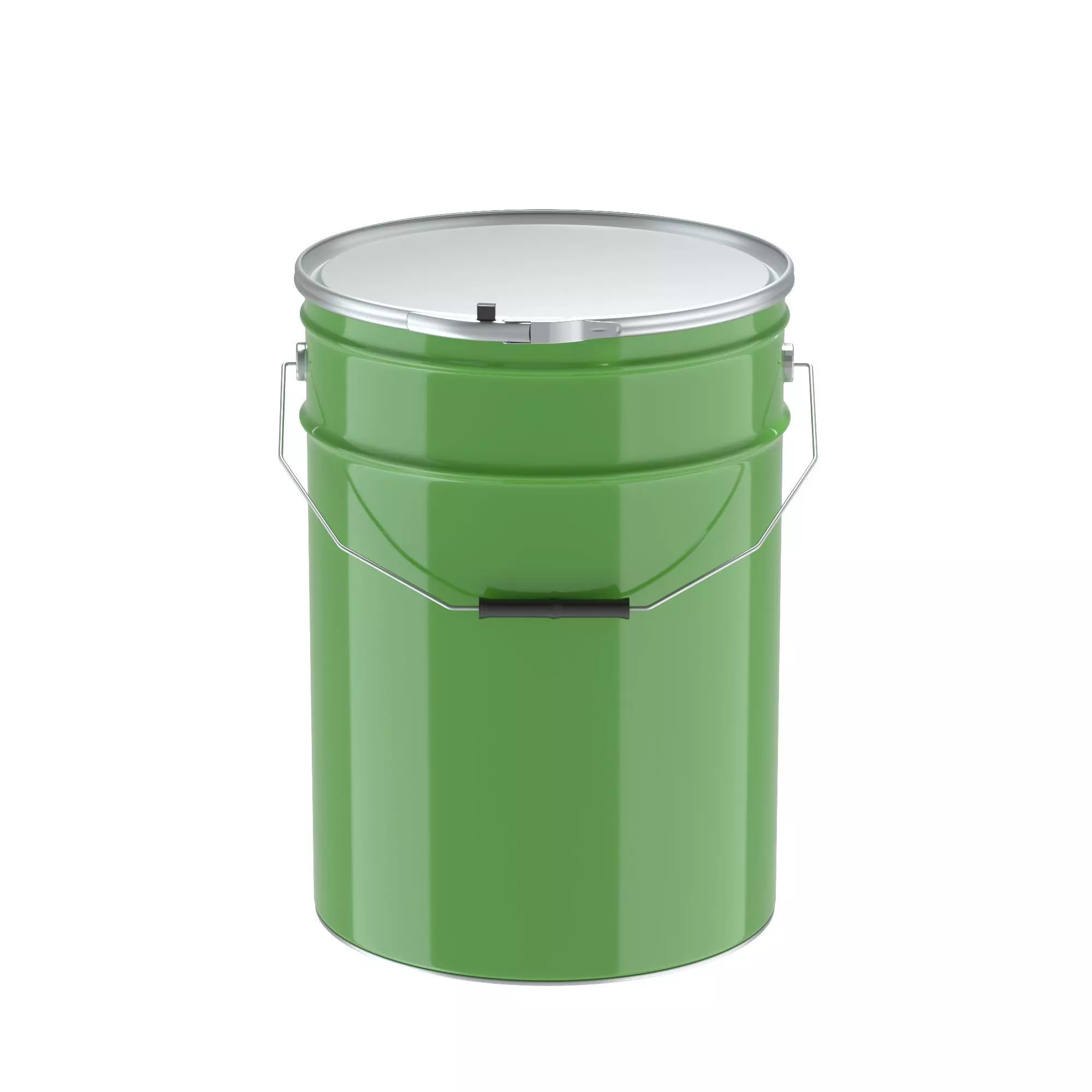 Metallic Paint Bucket 3D model 3D model_0