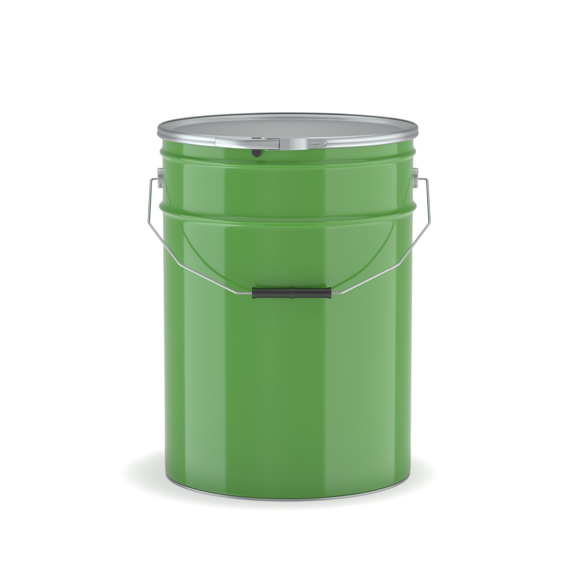 Metallic Paint Bucket 3D model 3D model_2