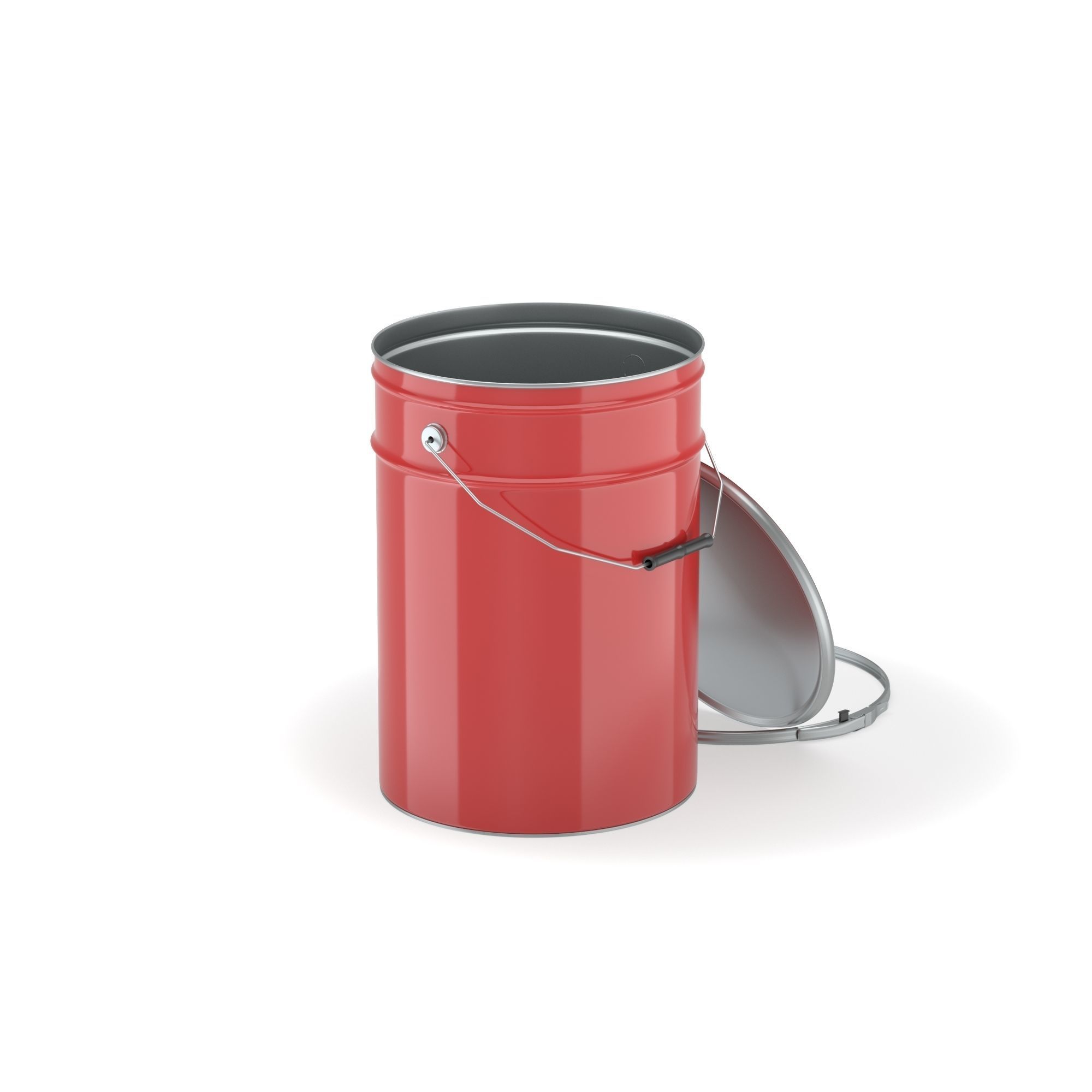 Metallic Paint Bucket 3D model 3D model_11