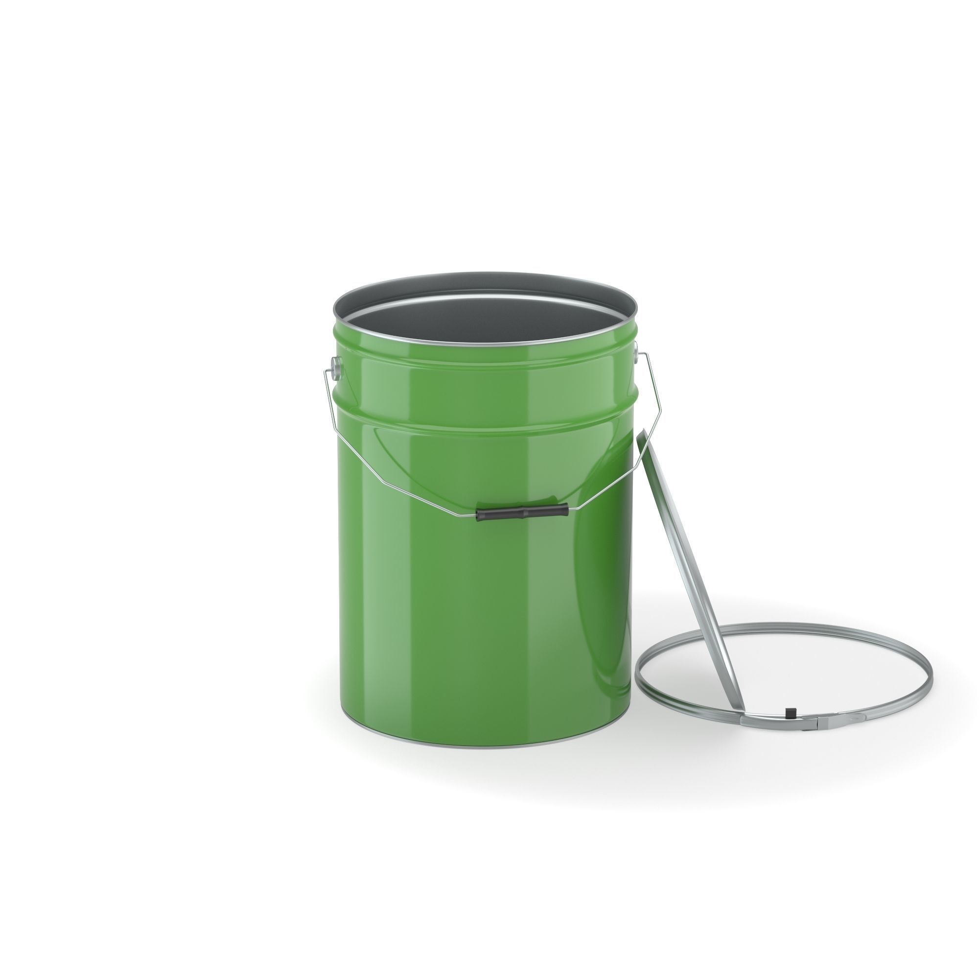Metallic Paint Bucket 3D model 3D model_12