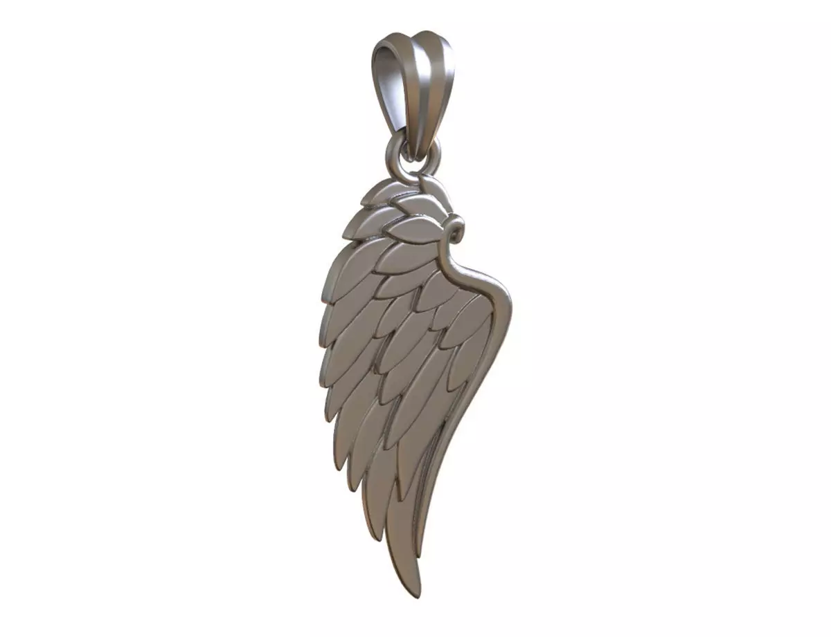 Wing Pendant 3D print model_0
