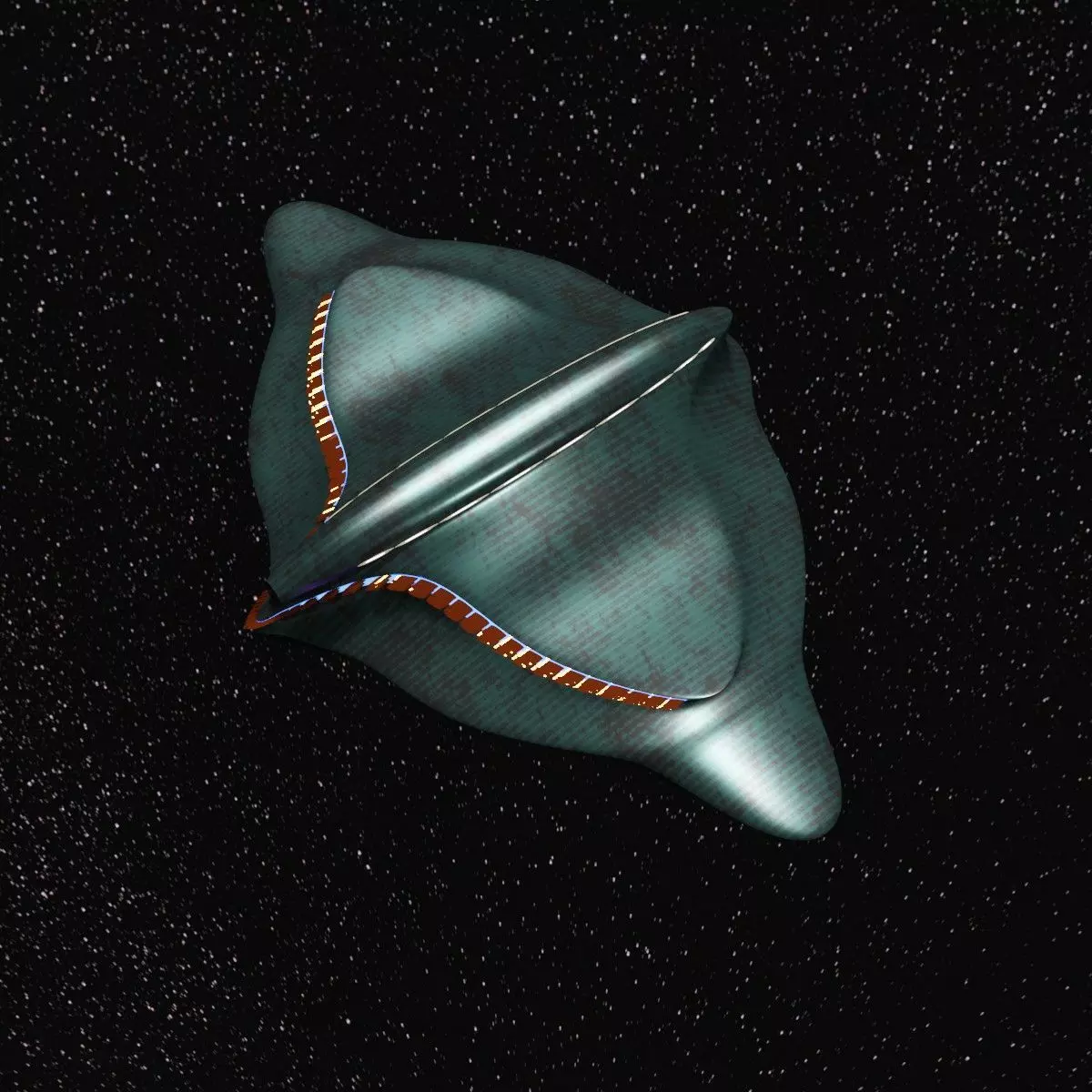 Sci Fi Spaceship Model 3D model