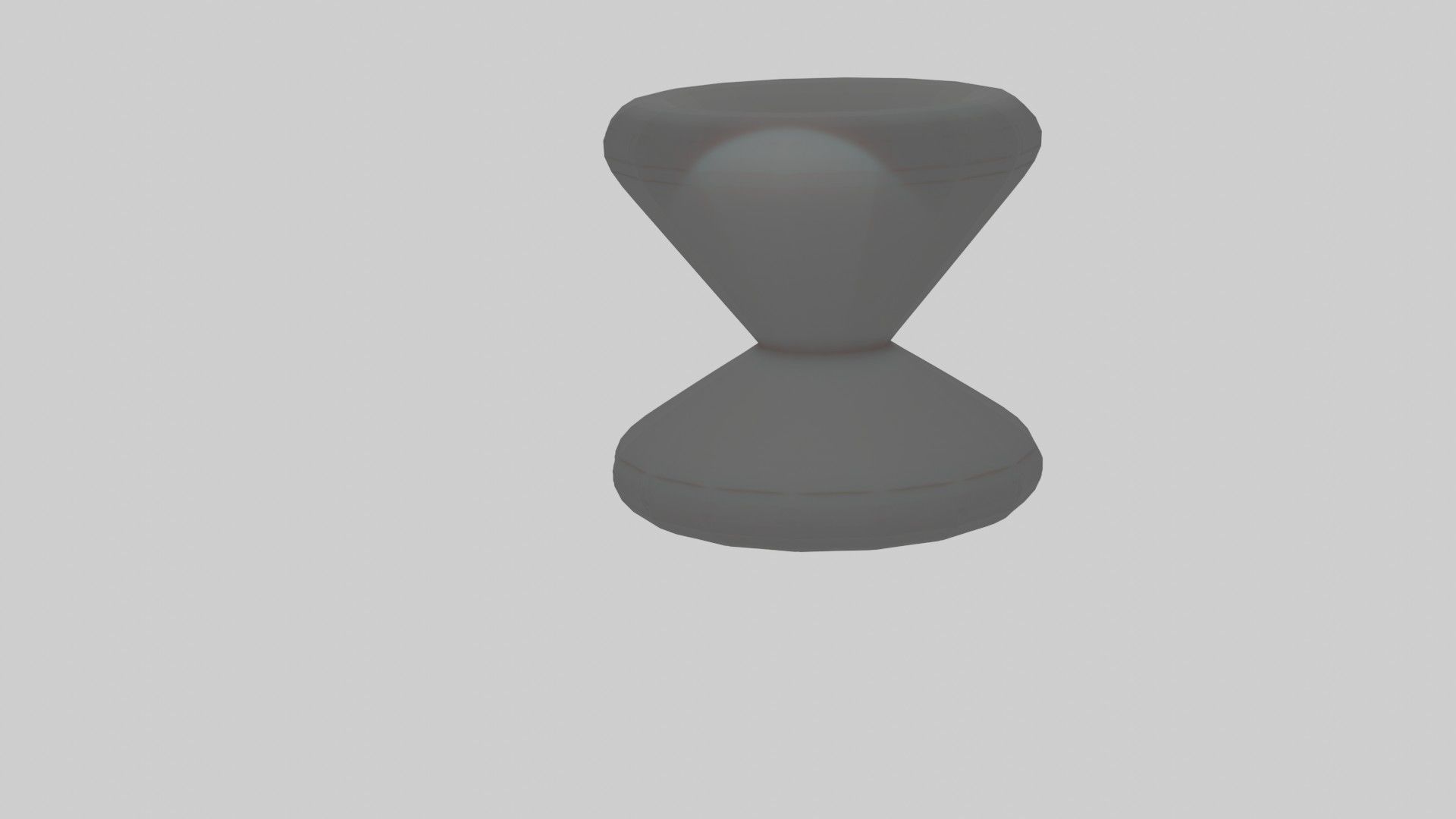 3D Vase hourglass no Free low-poly 3D model_2