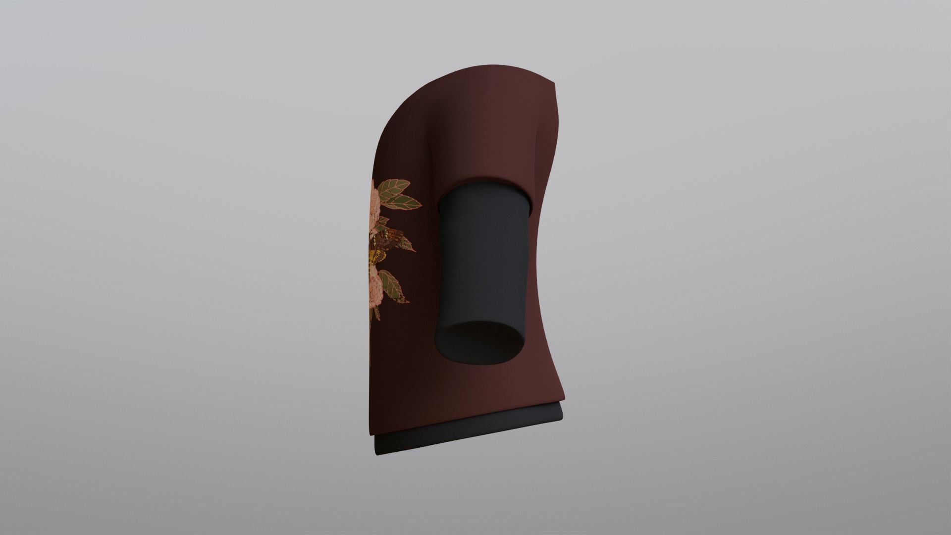 TShirt Brown Flower Boy Low-poly 3D model_7