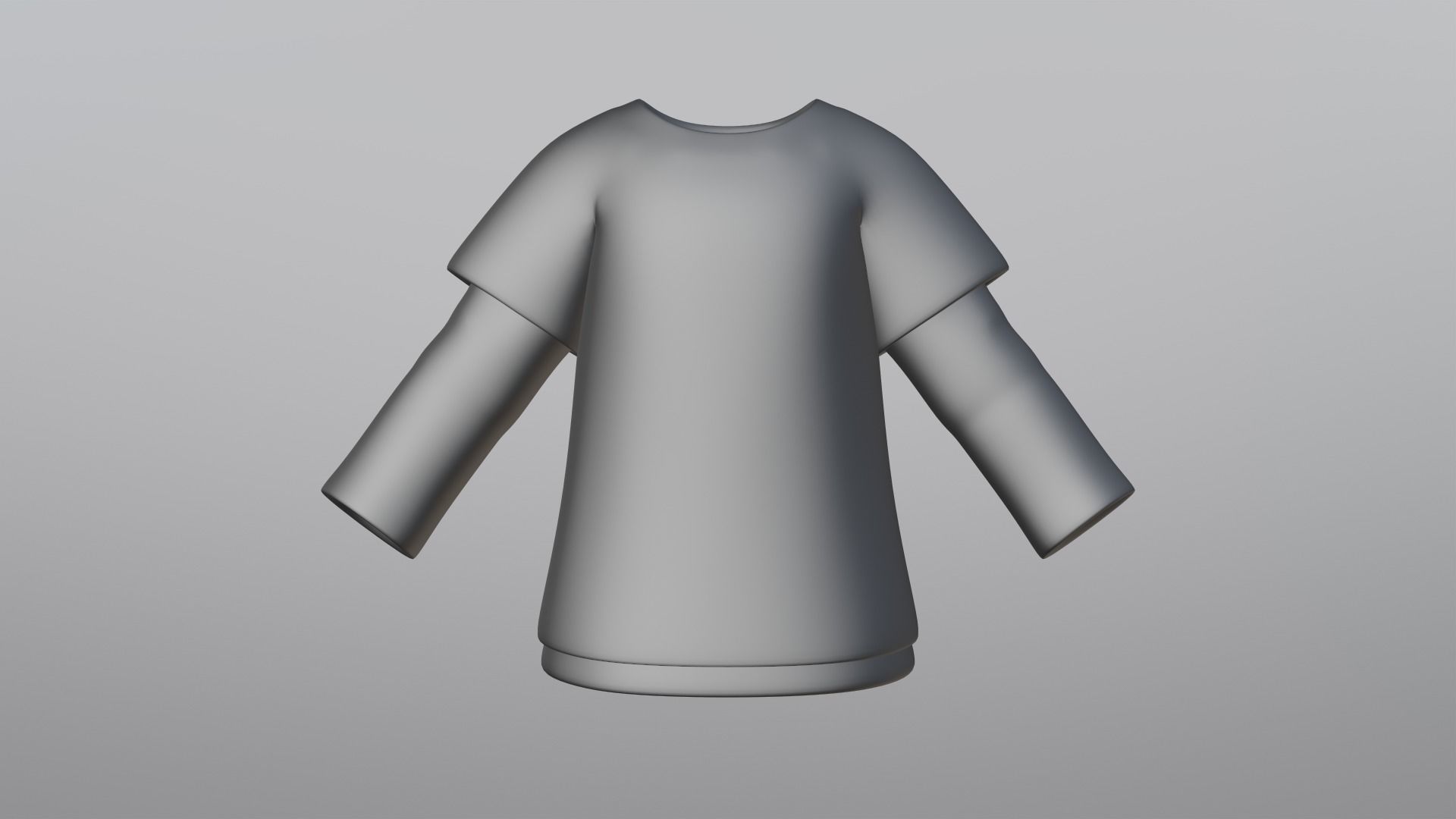 TShirt Brown Flower Boy Low-poly 3D model_12