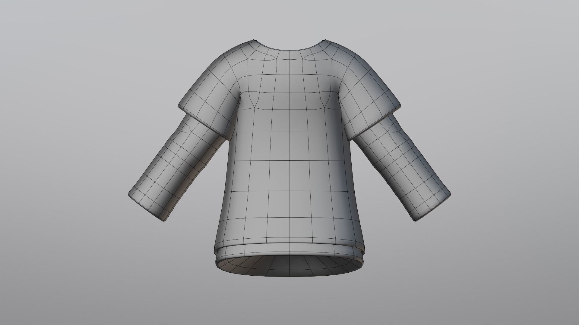 TShirt Brown Flower Boy Low-poly 3D model_18