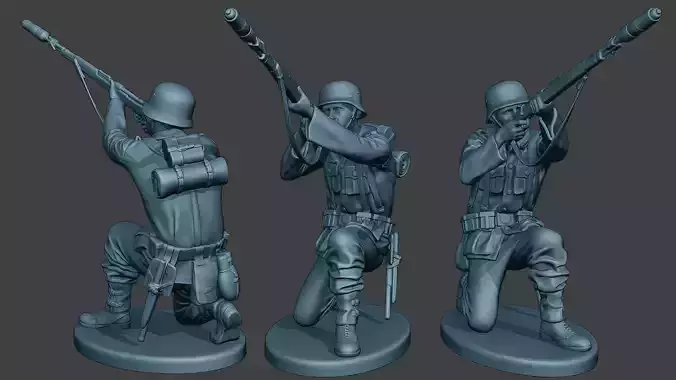 German soldier ww2 Schiessbecher G5 3D print model