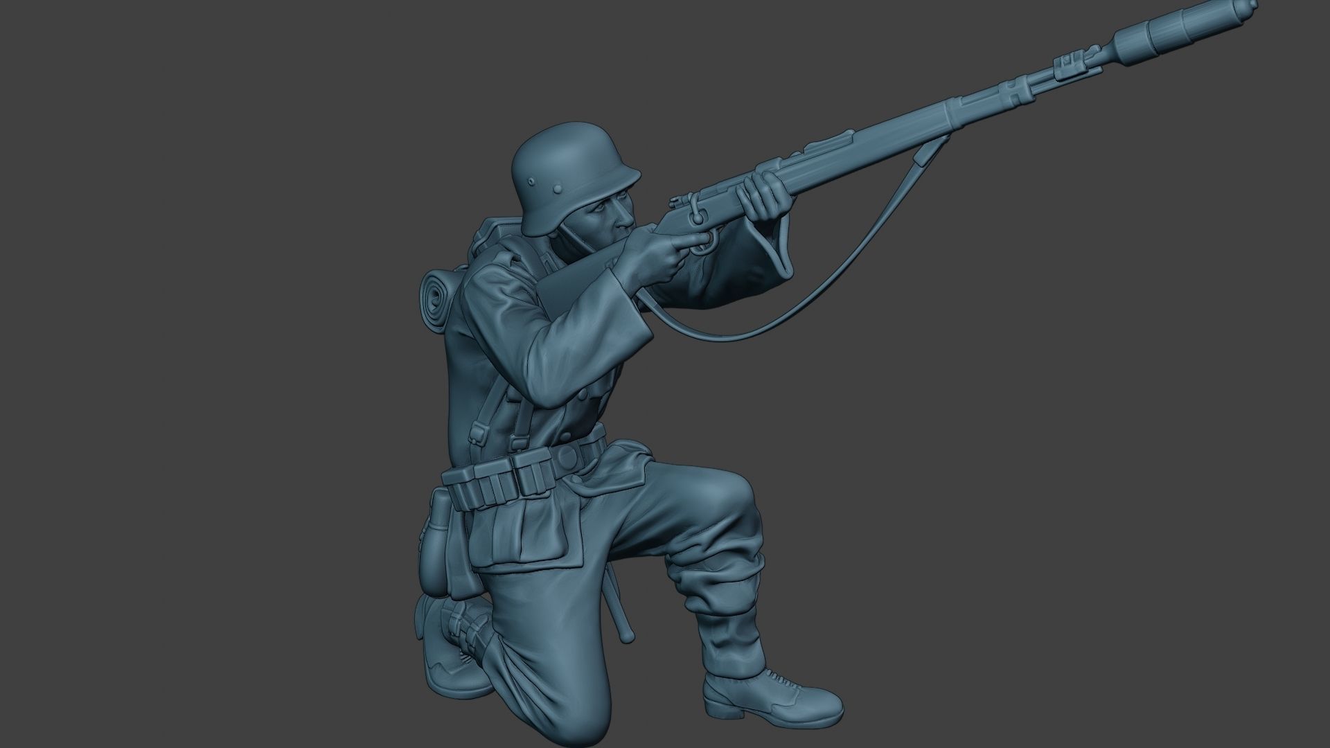 German soldier ww2 Schiessbecher G5 3D print model_30