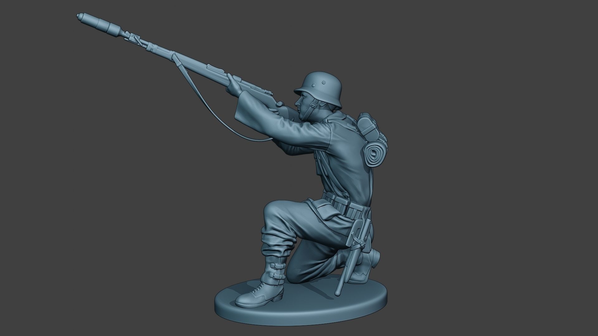 German soldier ww2 Schiessbecher G5 3D print model_3