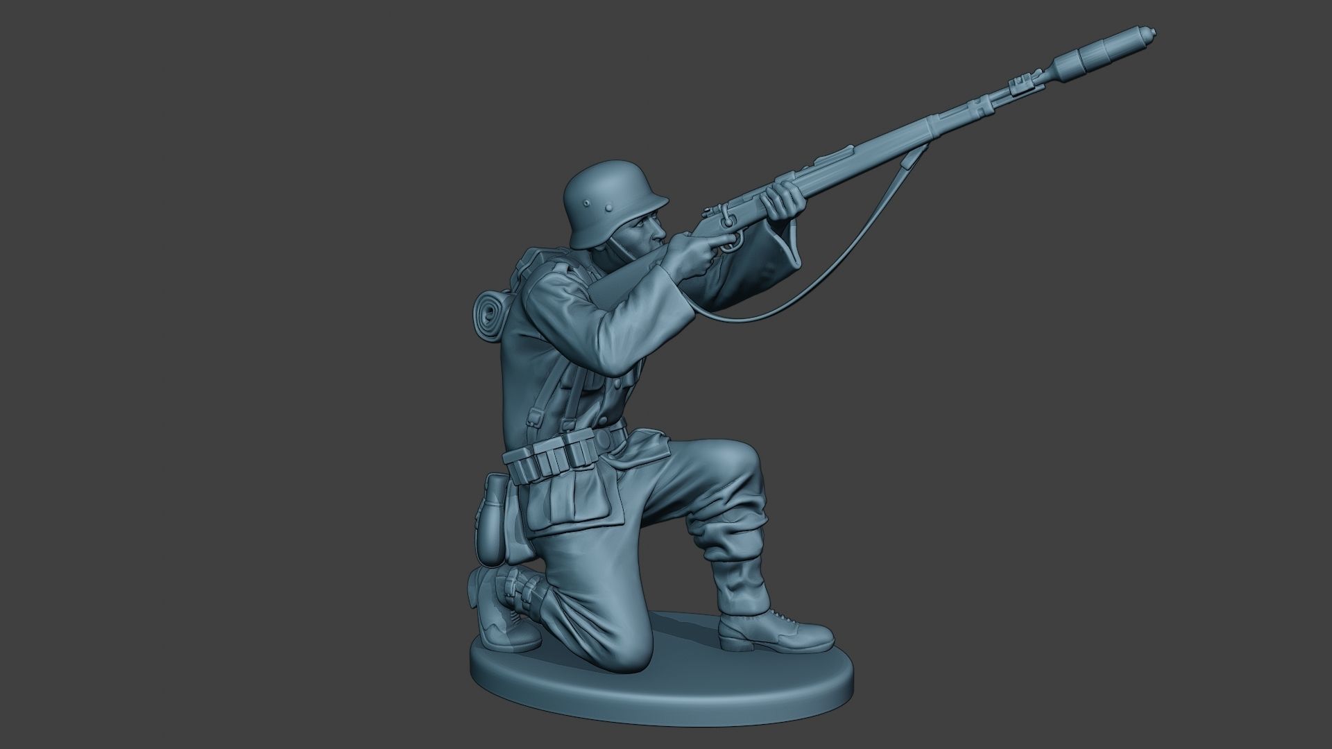 German soldier ww2 Schiessbecher G5 3D print model_9