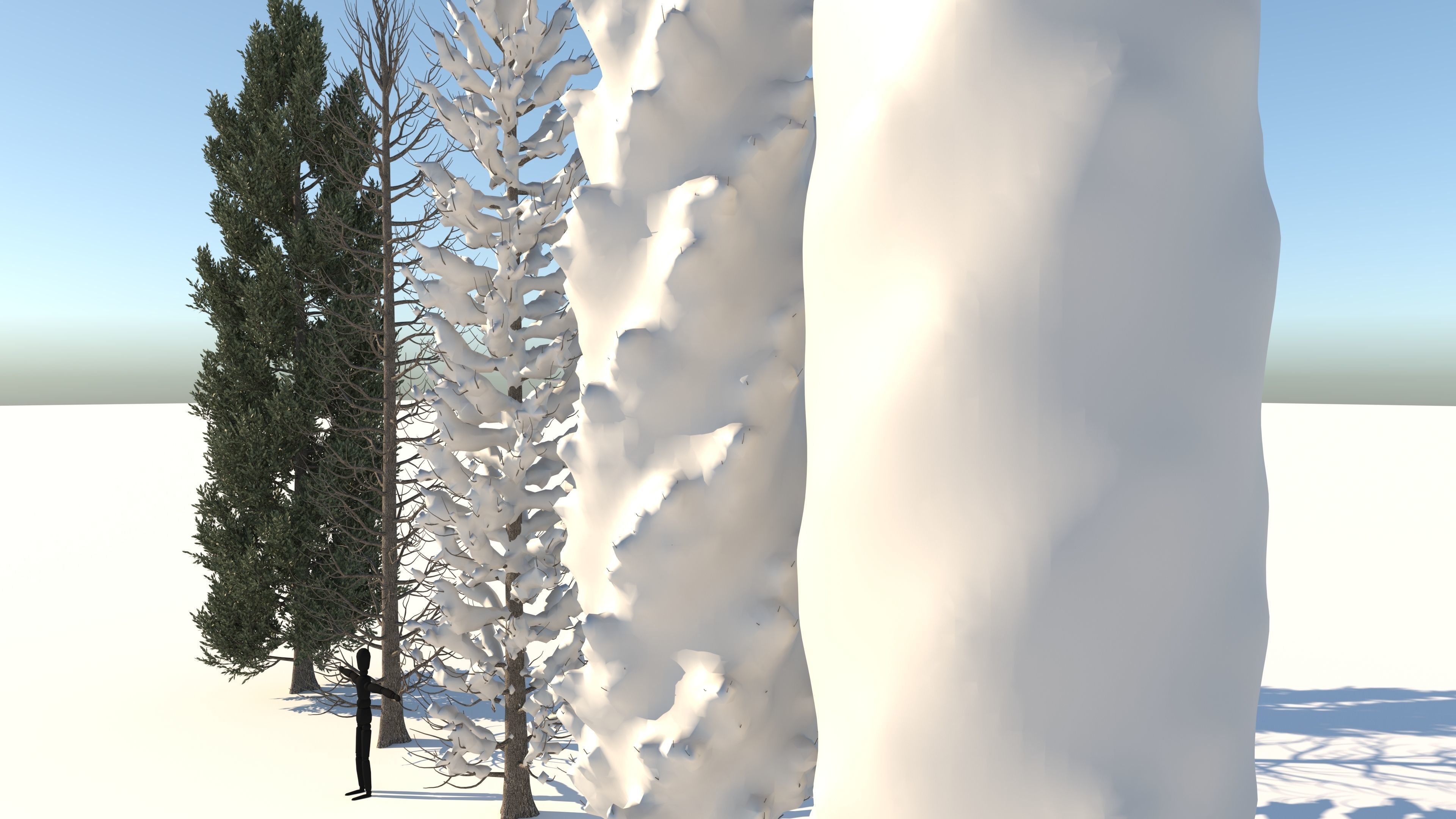  Tuscan Cypress Season Tree Collection 3D model_6