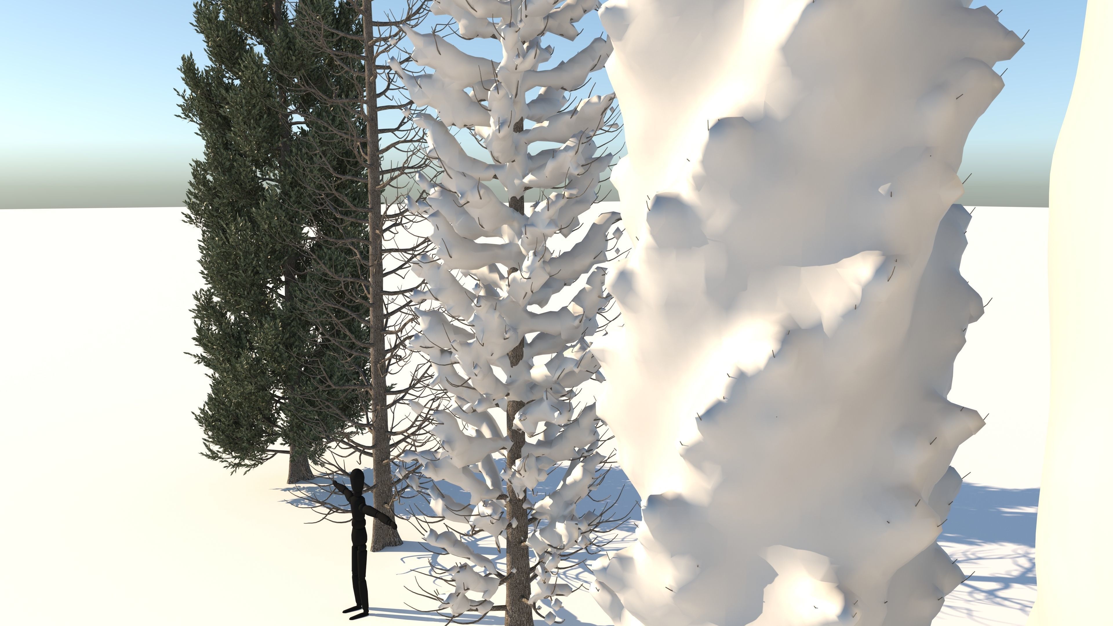  Tuscan Cypress Season Tree Collection 3D model_7