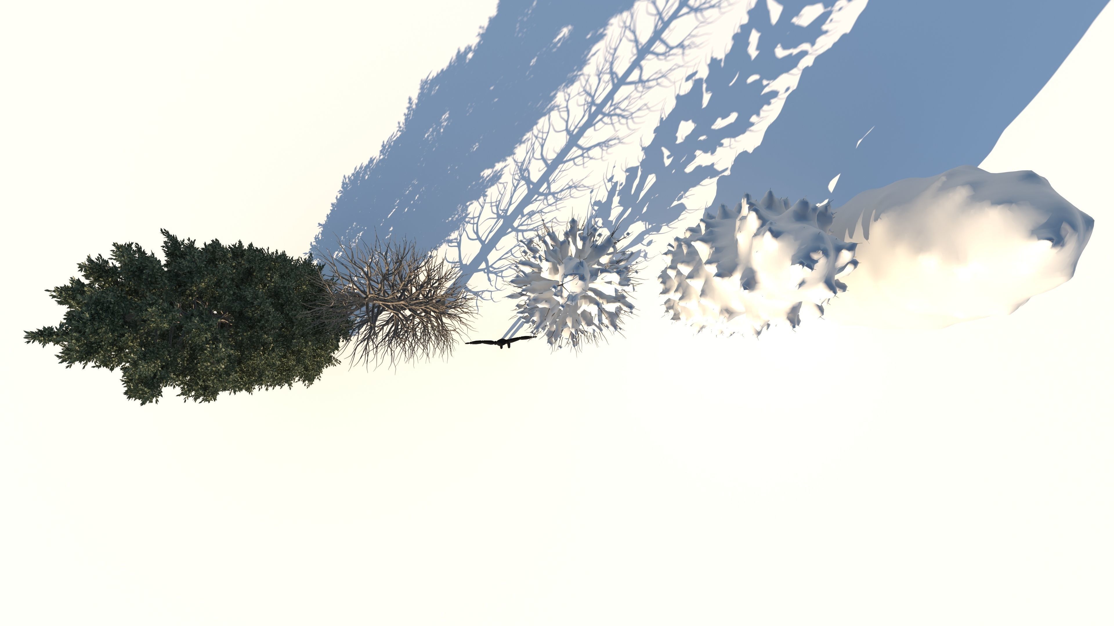  Tuscan Cypress Season Tree Collection 3D model_5