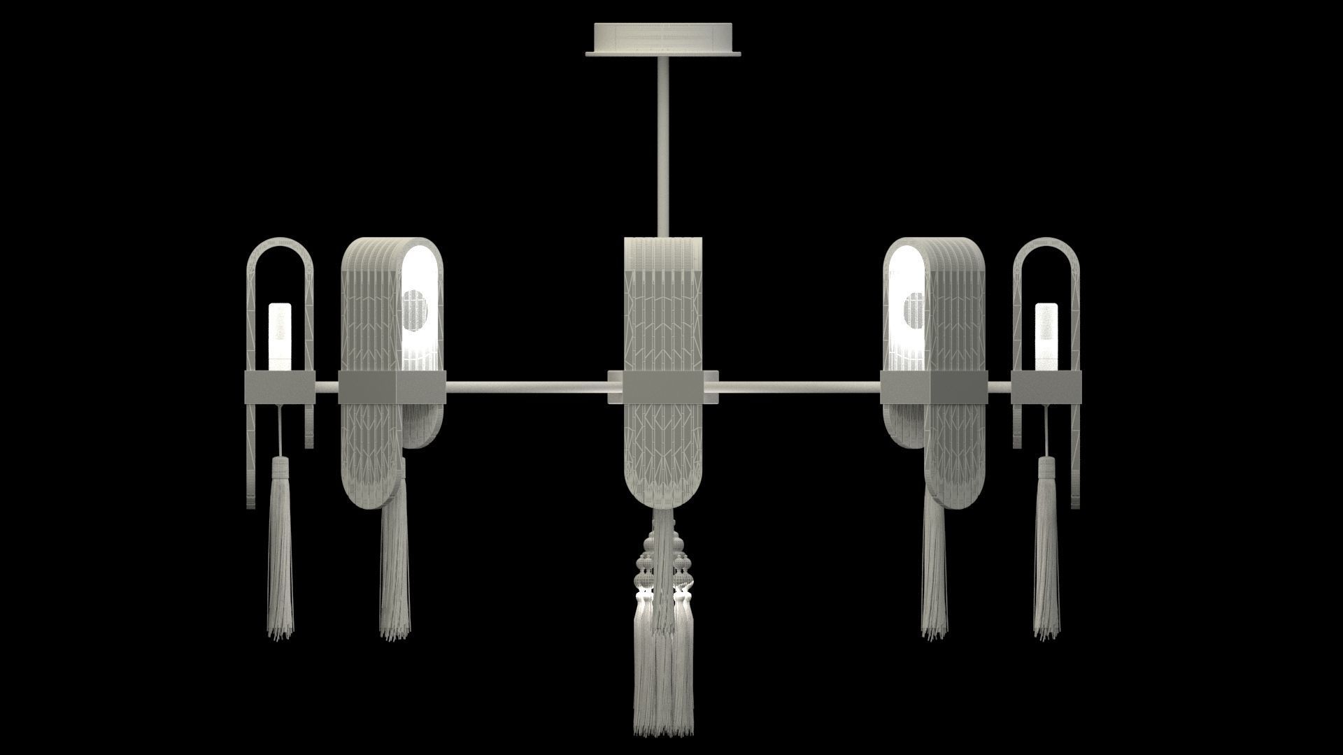 Chinese lantern 3D model_5