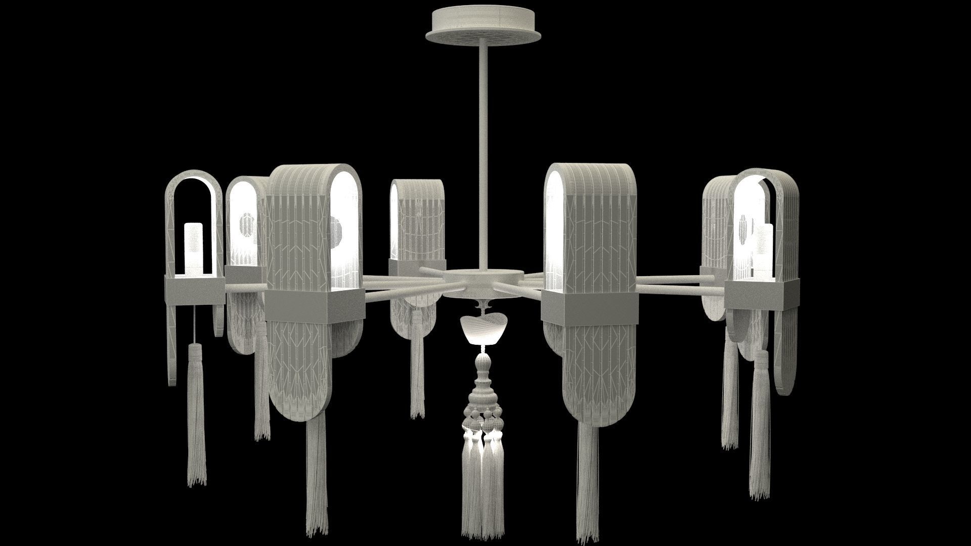 Chinese lantern 3D model_6