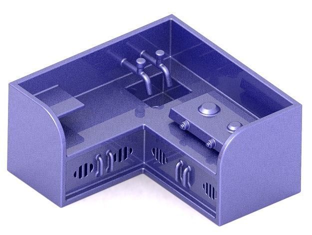 Mini Classic Kitchen 3D print model_1