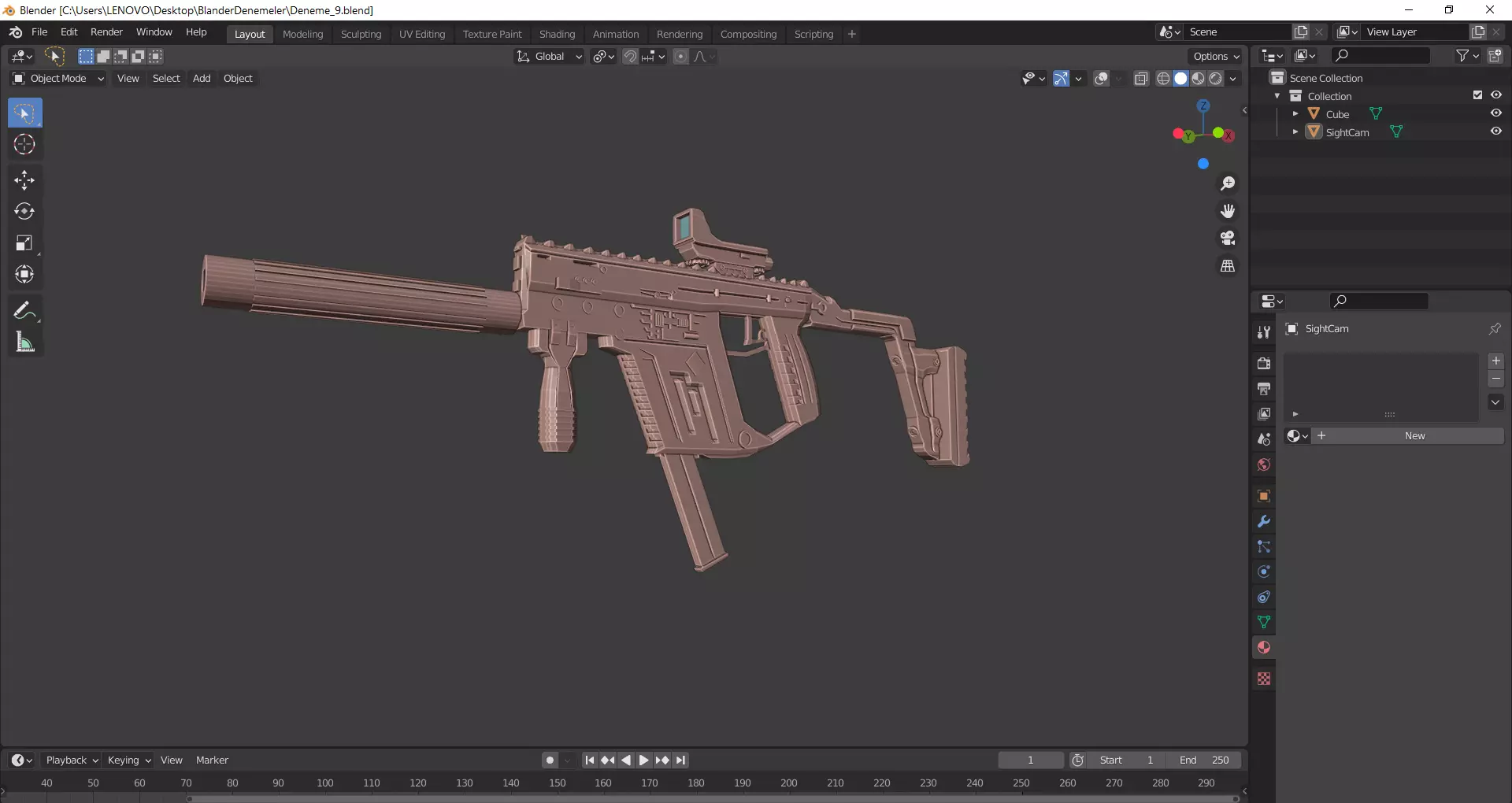 SMG Kriss Vector Free 3D model