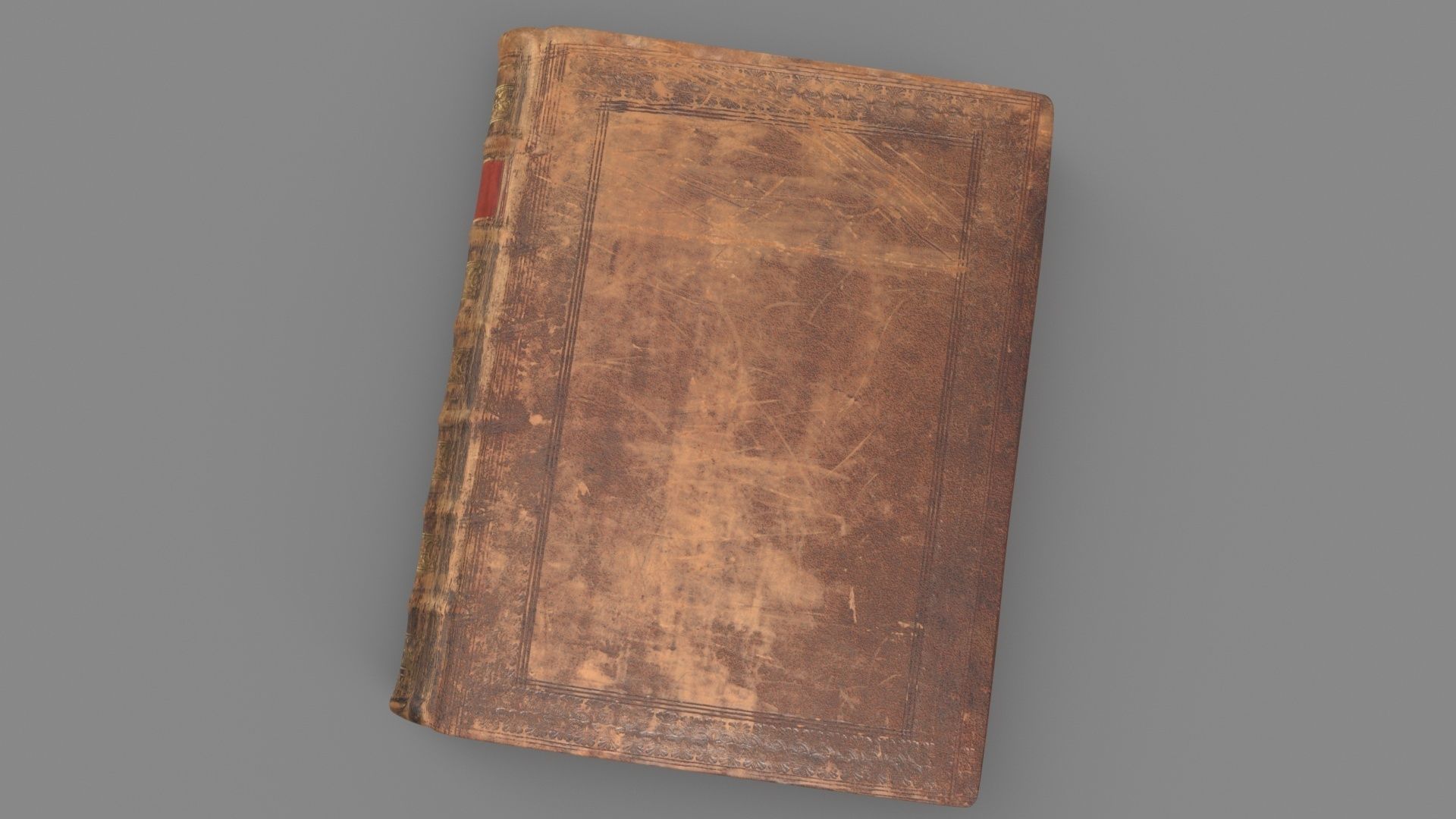 Old book Low-poly 3D model_10