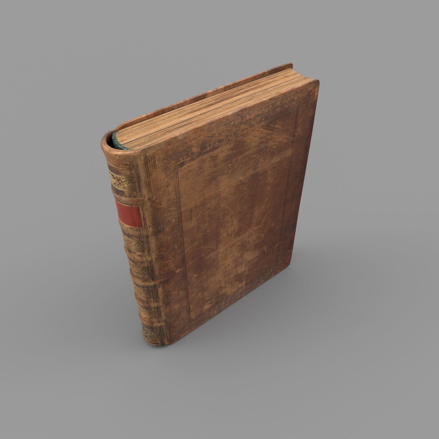 Old book Low-poly 3D model_24