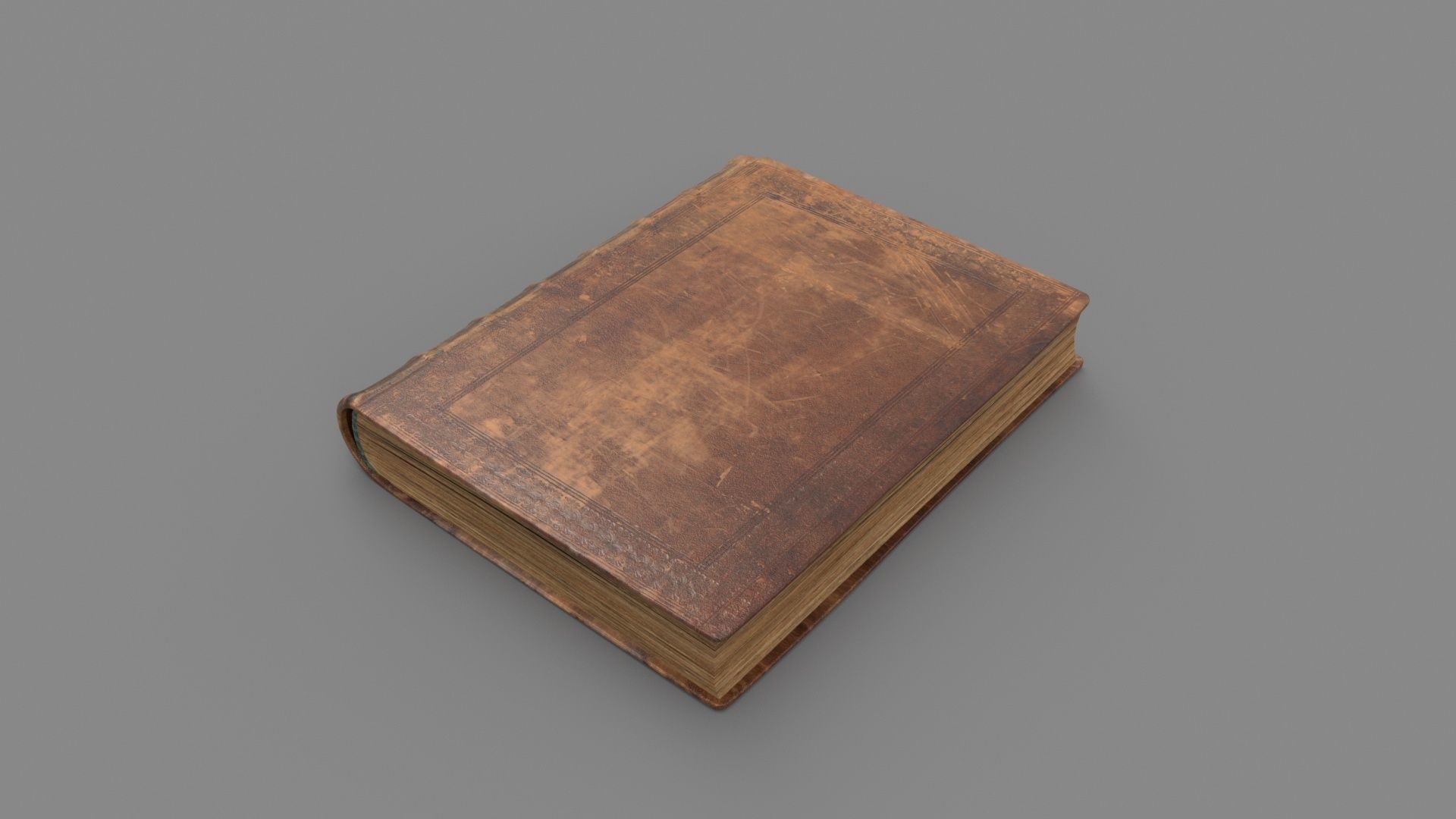 Old book Low-poly 3D model_2