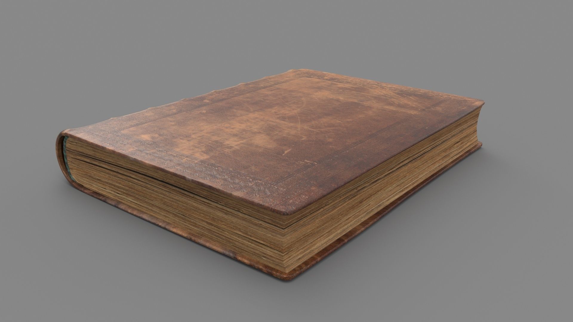 Old book Low-poly 3D model_11