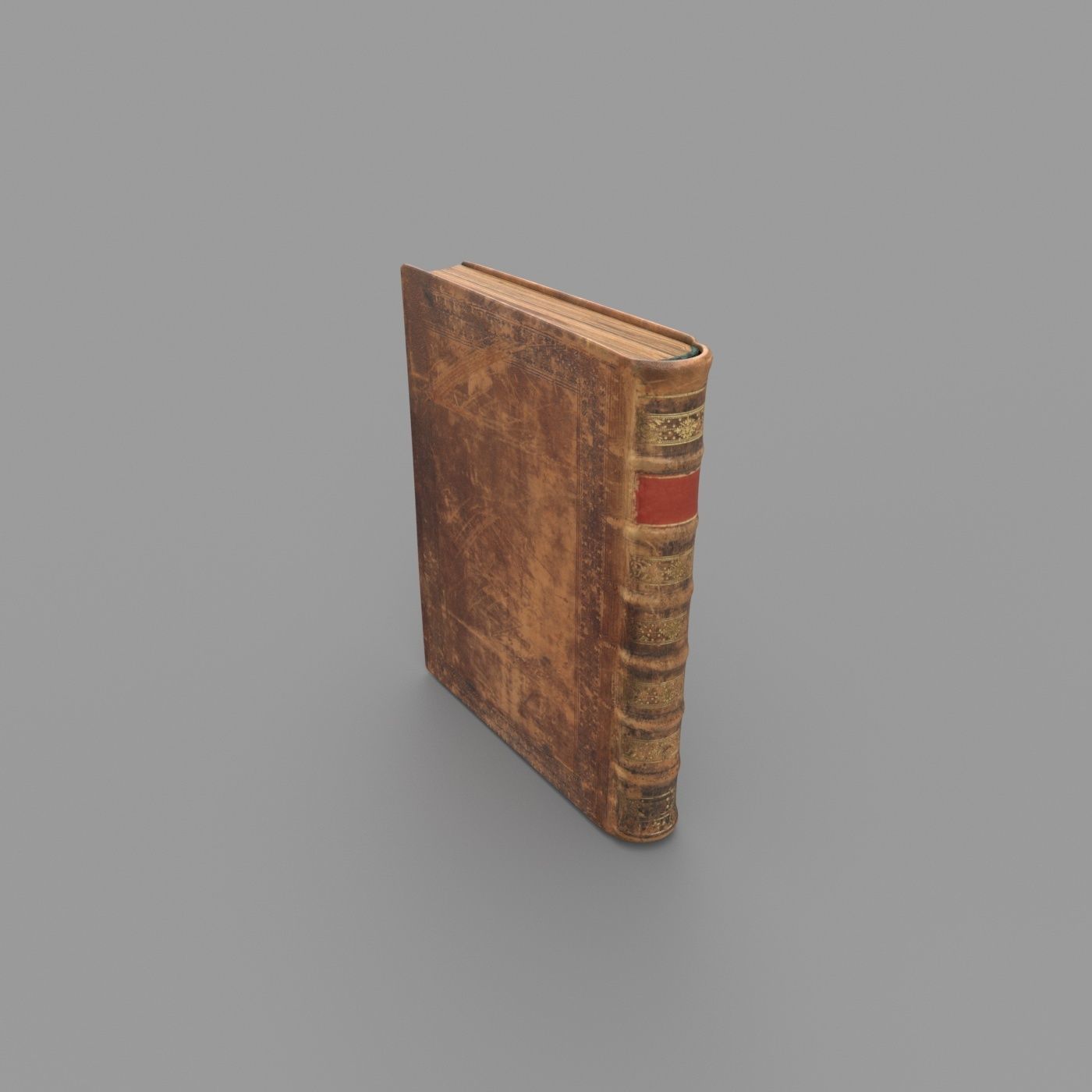Old book Low-poly 3D model_23