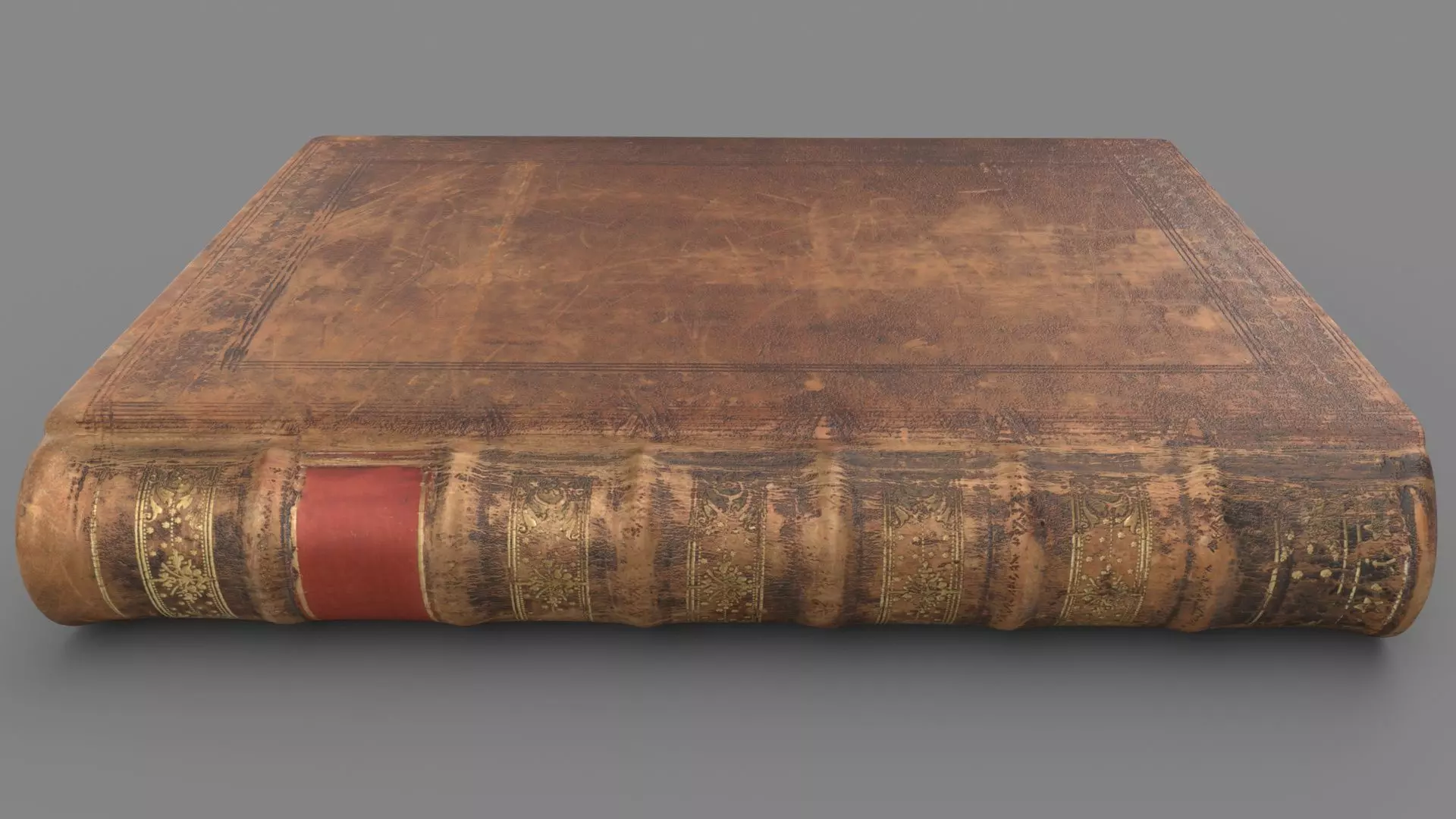 Old book Low-poly 3D model_0