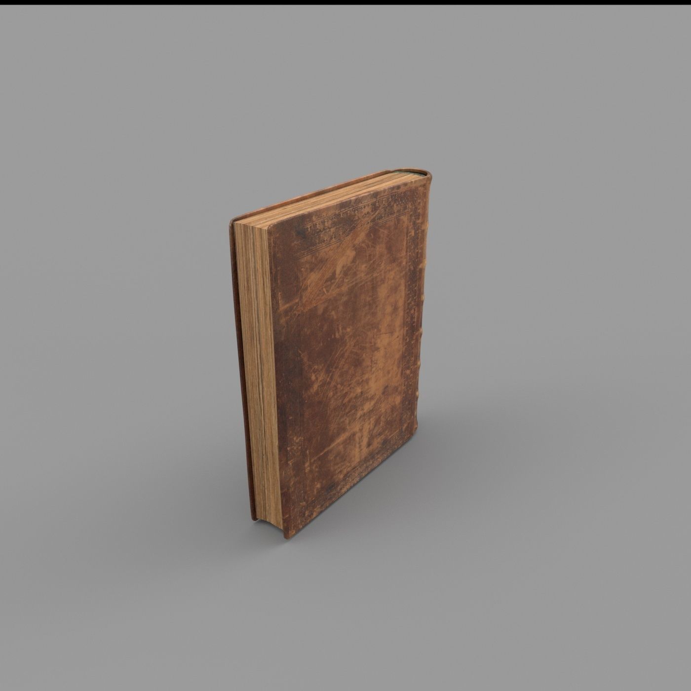 Old book Low-poly 3D model_14
