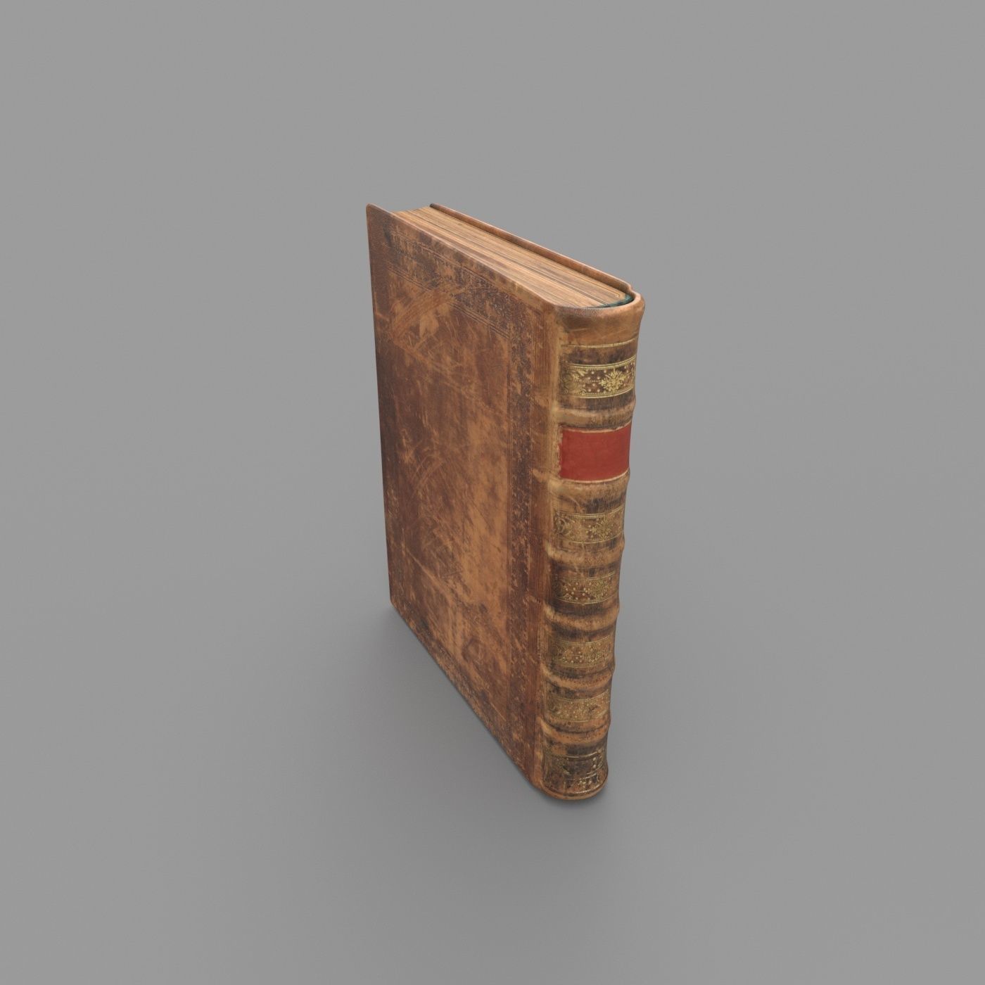 Old book Low-poly 3D model_16