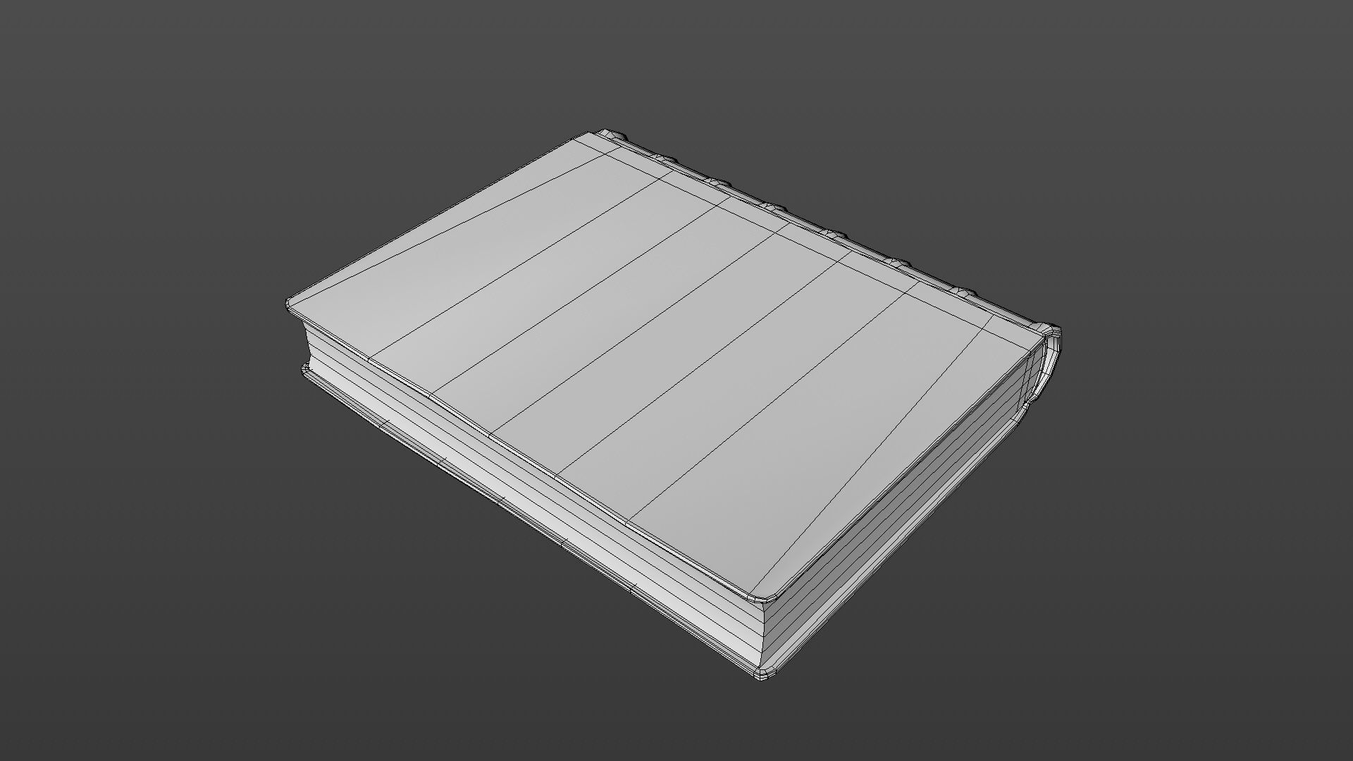 Old book Low-poly 3D model_29