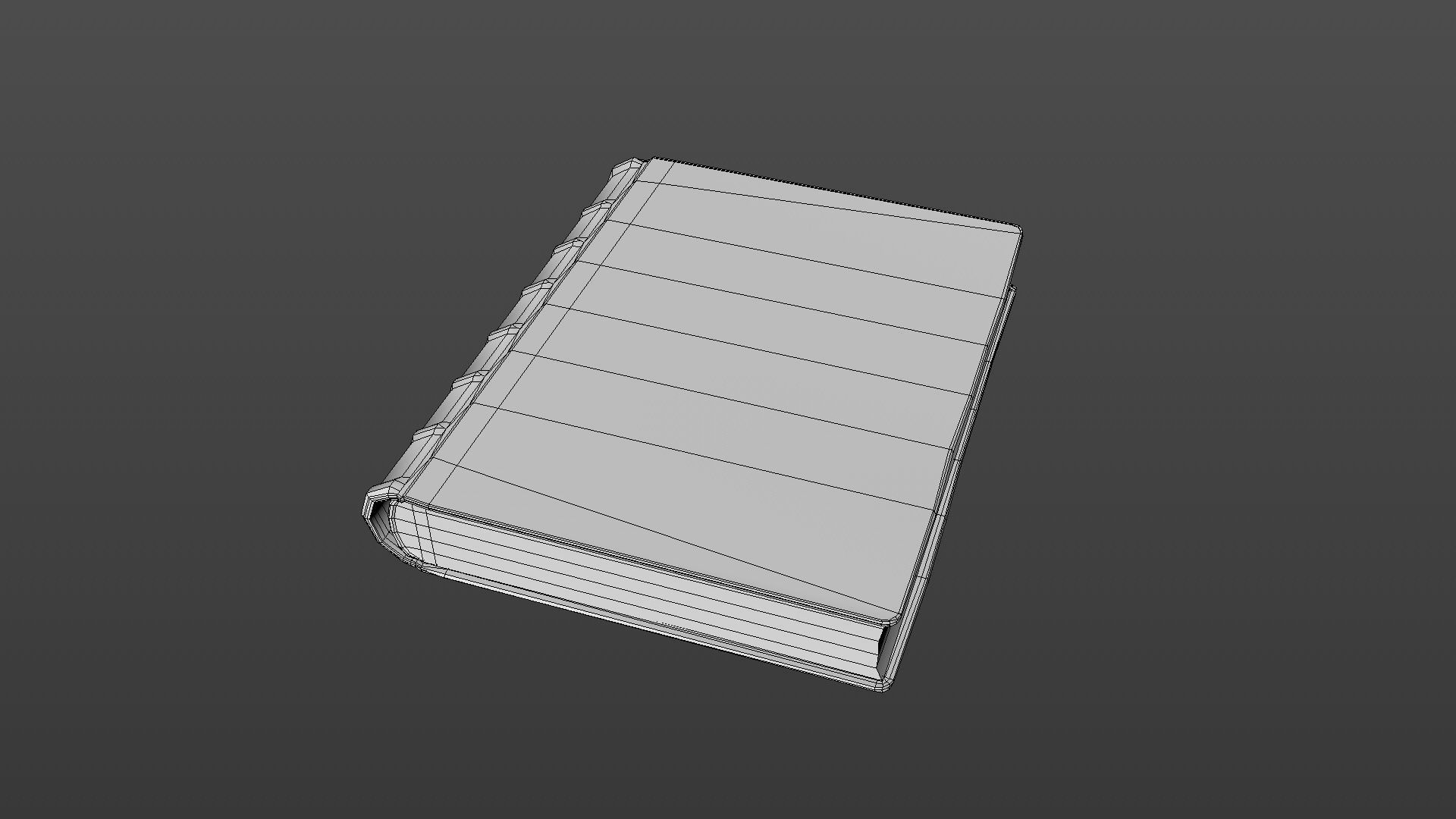 Old book Low-poly 3D model_26
