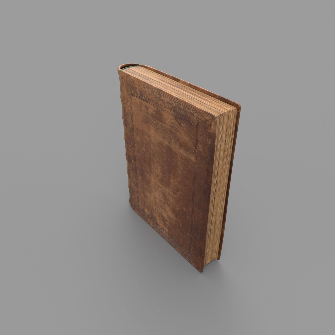 Old book Low-poly 3D model_15